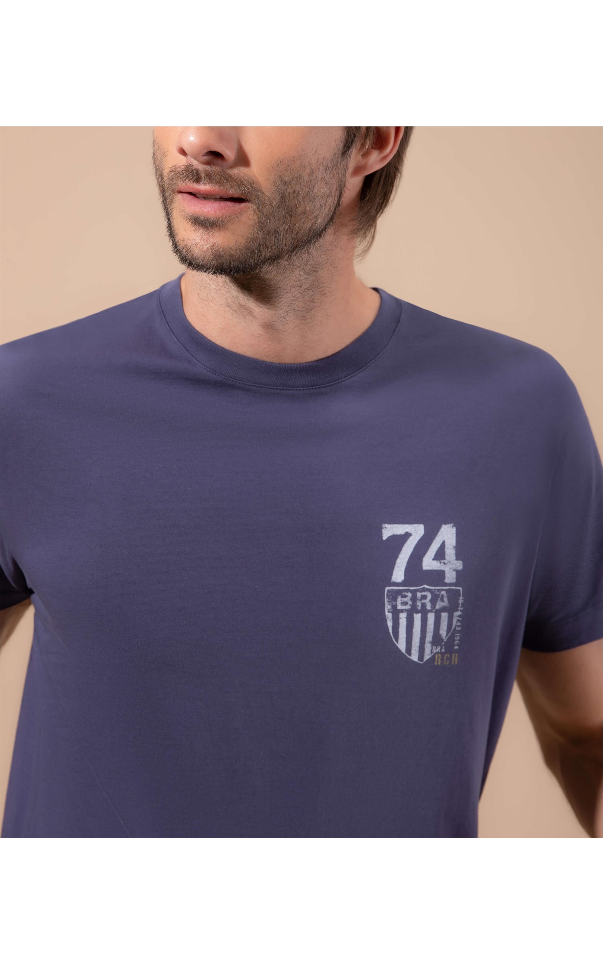 T-Shirt Mm Brasao Cup Old Purple