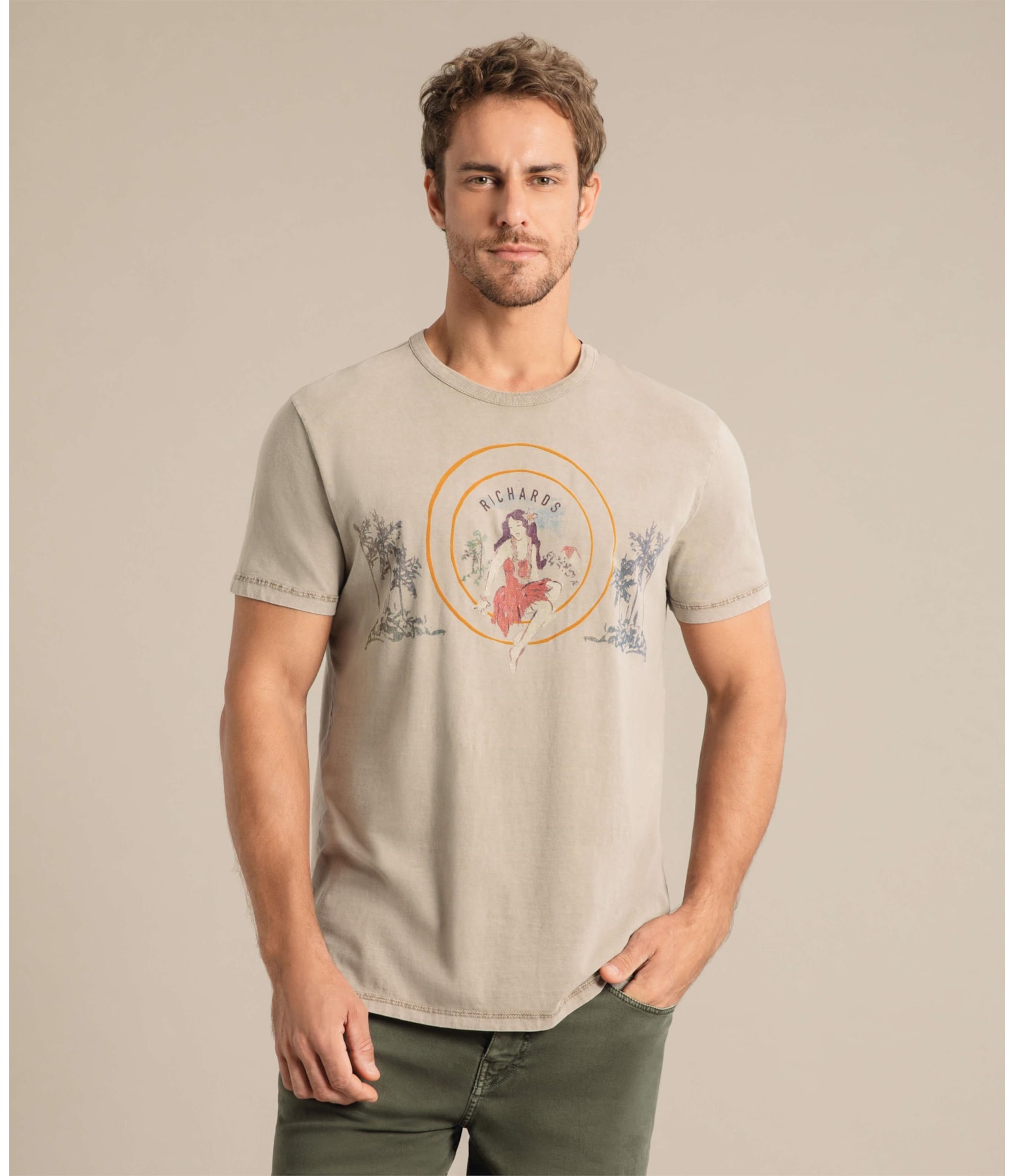 T-Shirt Mm Brasao Tabaco