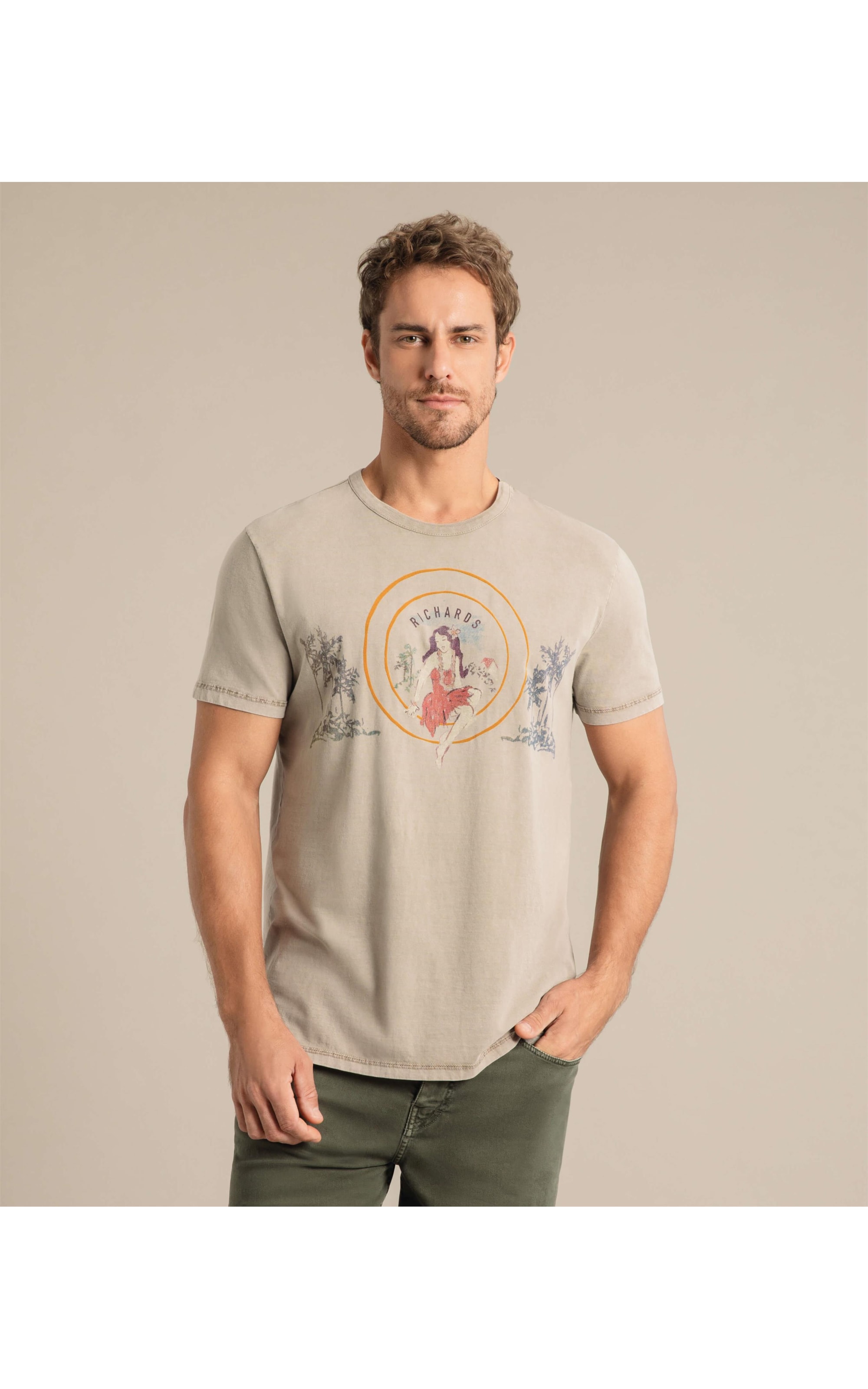 T-Shirt Mm Brasao Tabaco
