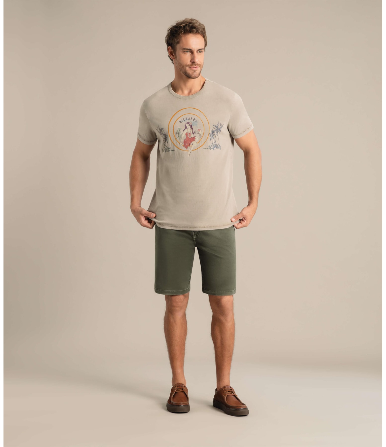 T-Shirt Mm Brasao Tabaco