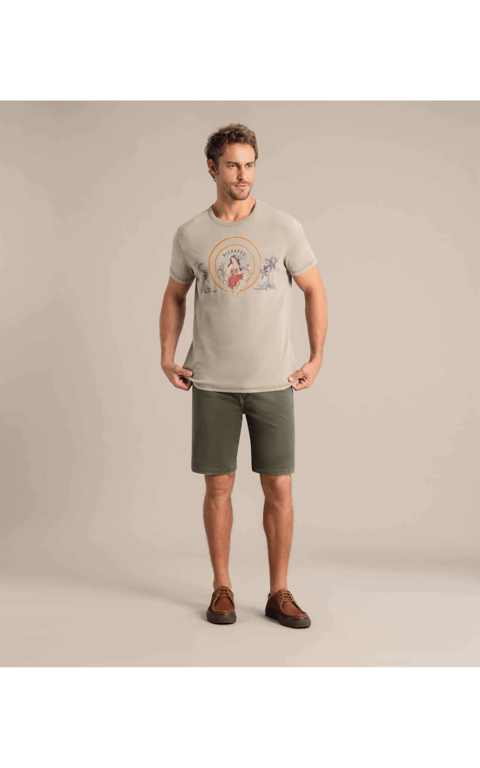 T-Shirt Mm Brasao Tabaco