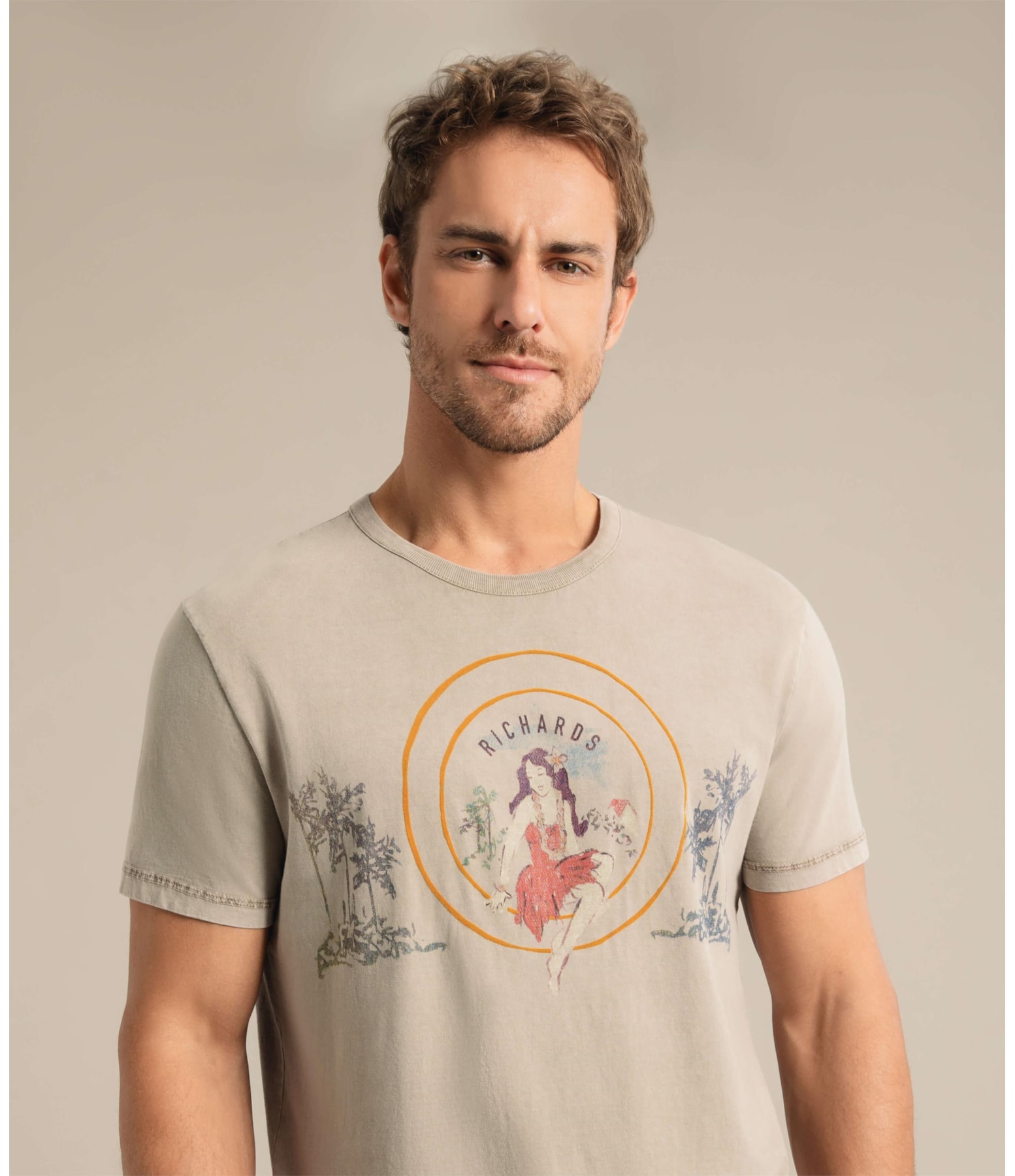 T-Shirt Mm Brasao Tabaco