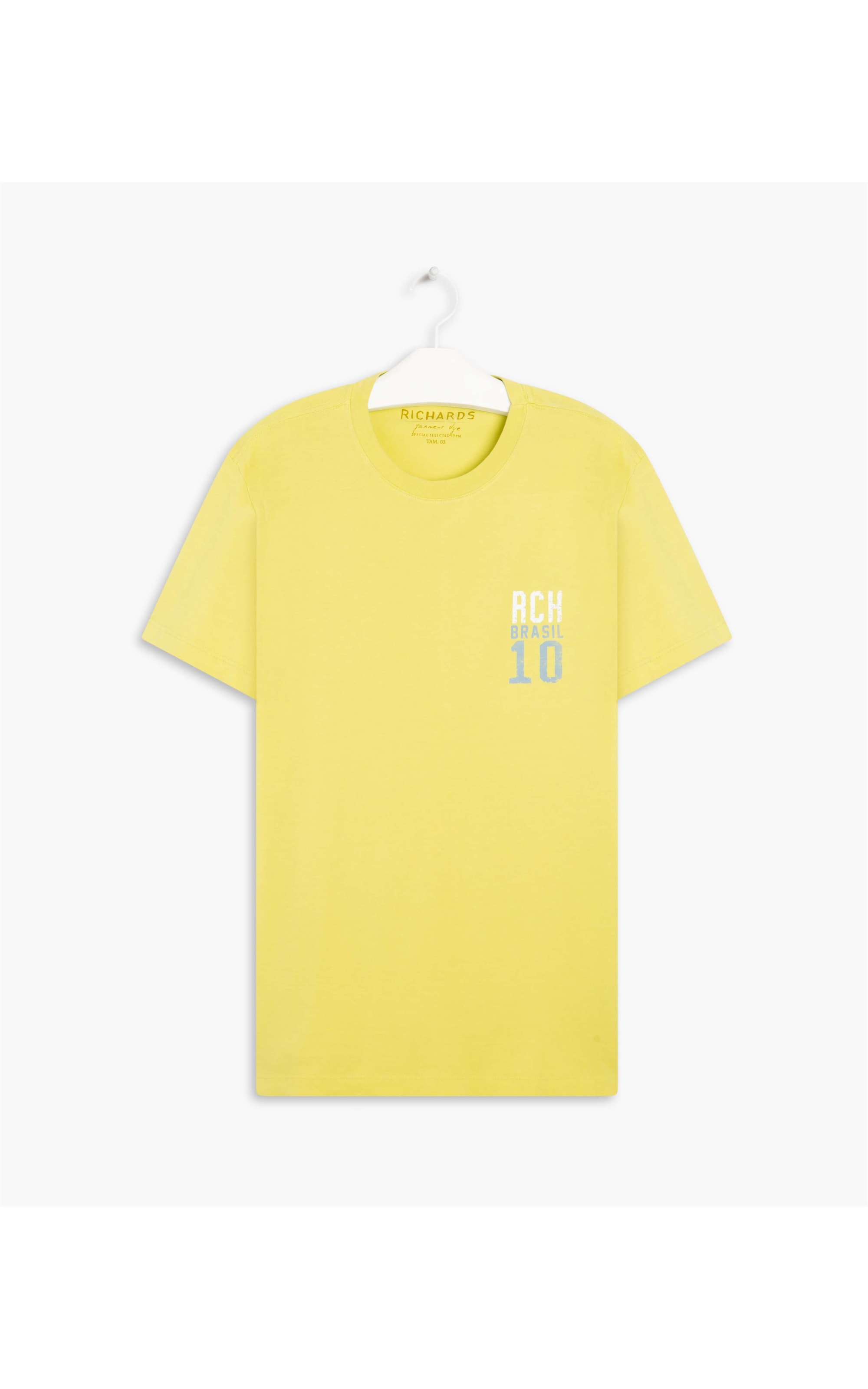 T-Shirt Mm Brasil Cup Amarelo Limao