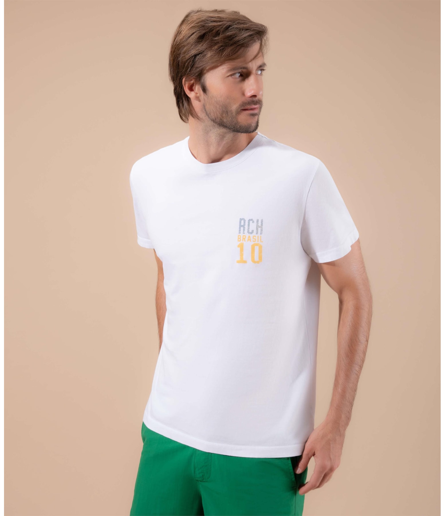 T-Shirt Mm Brasil Cup Branco