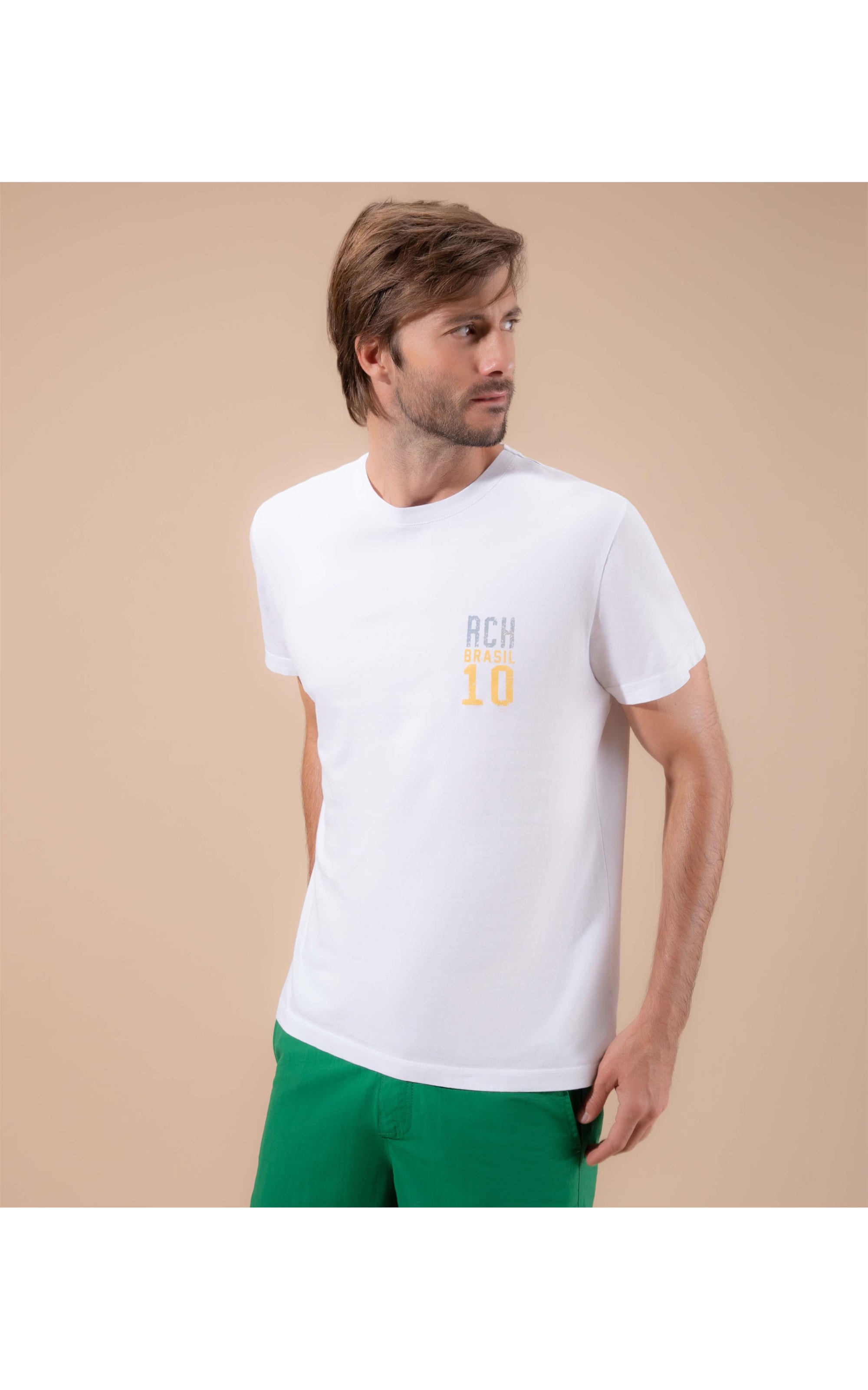 T-Shirt Mm Brasil Cup Branco