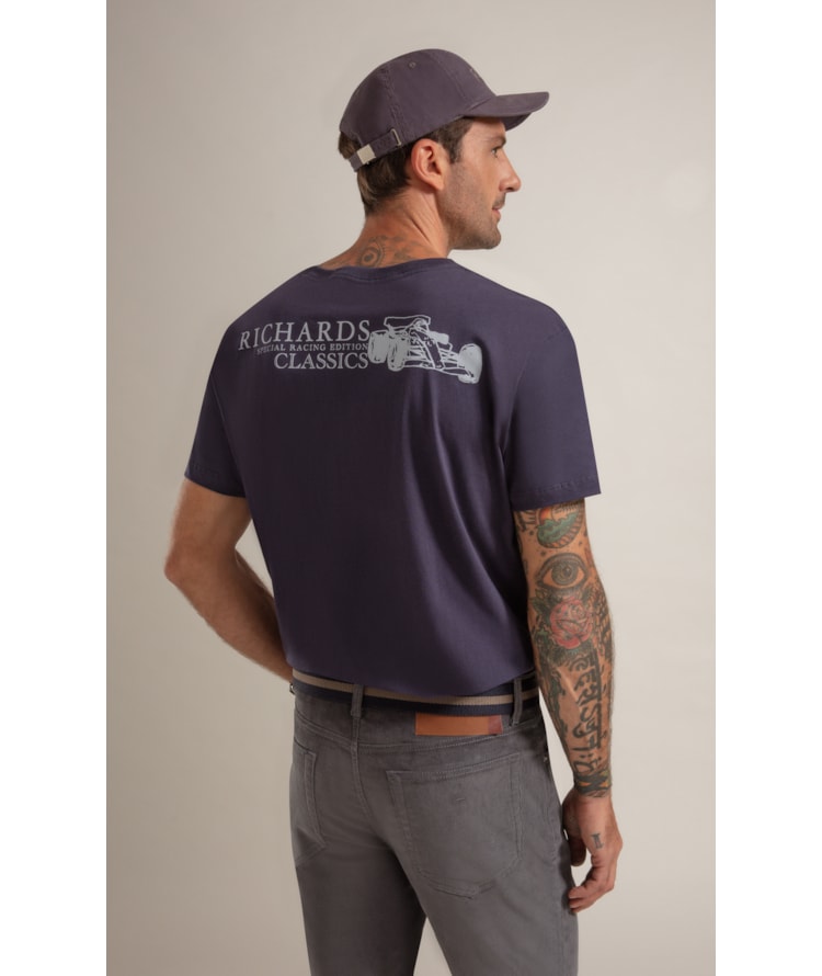 T-Shirt Mm Classic Car Gp Purple Blue