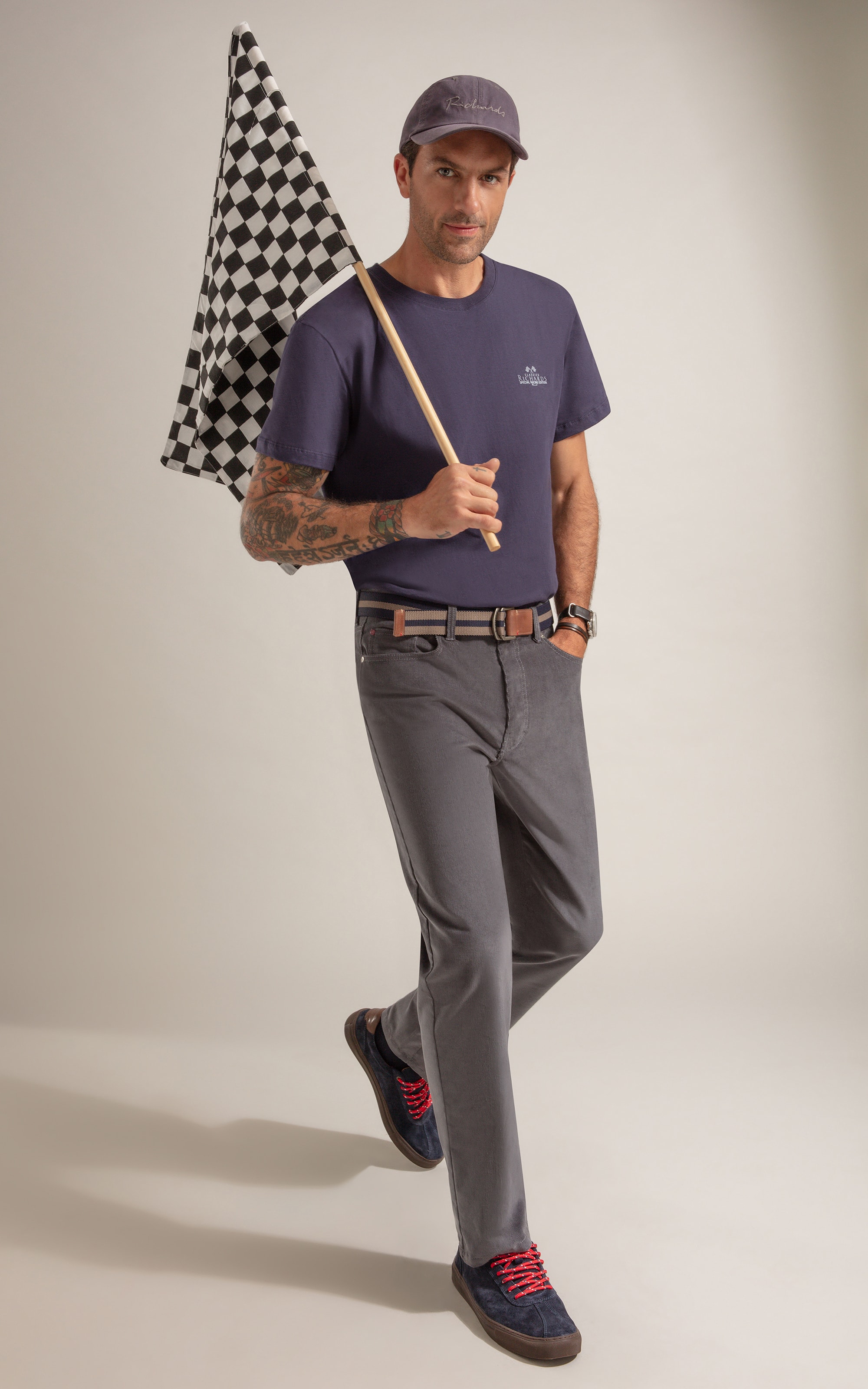 T-Shirt Mm Classic Car Gp Purple Blue