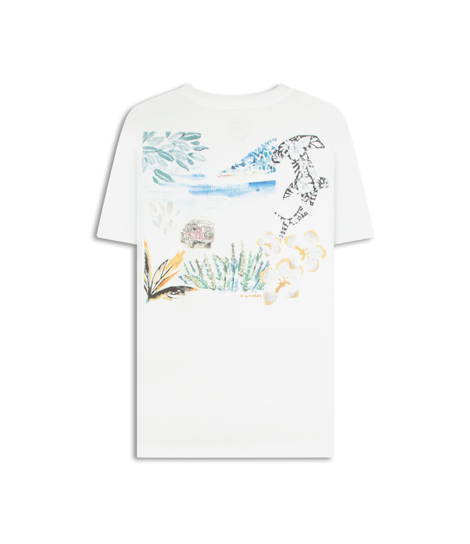 T-Shirt Mm Colagem La Plage Costas Bf Branco