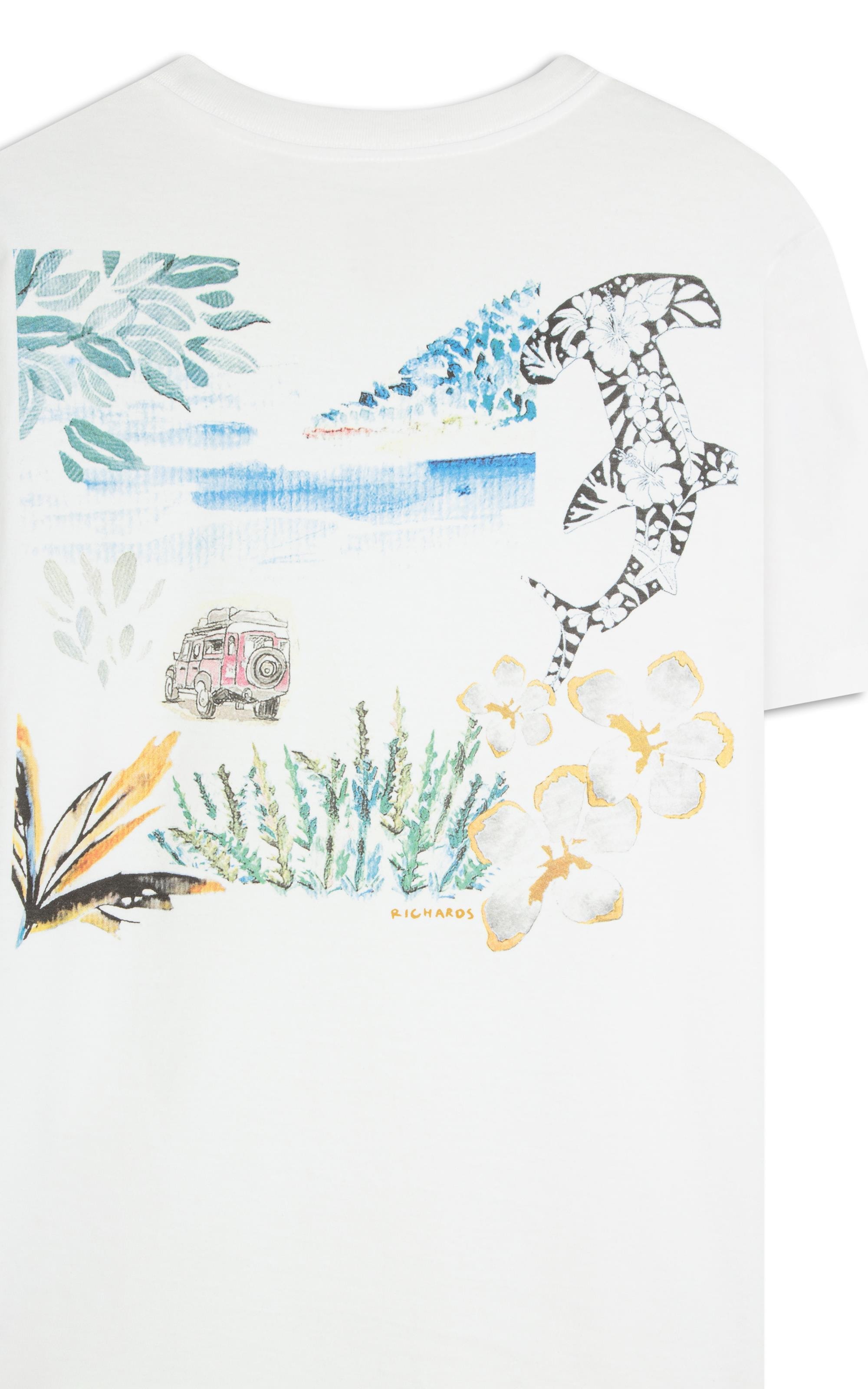 T-Shirt Mm Colagem La Plage Costas Bf Branco