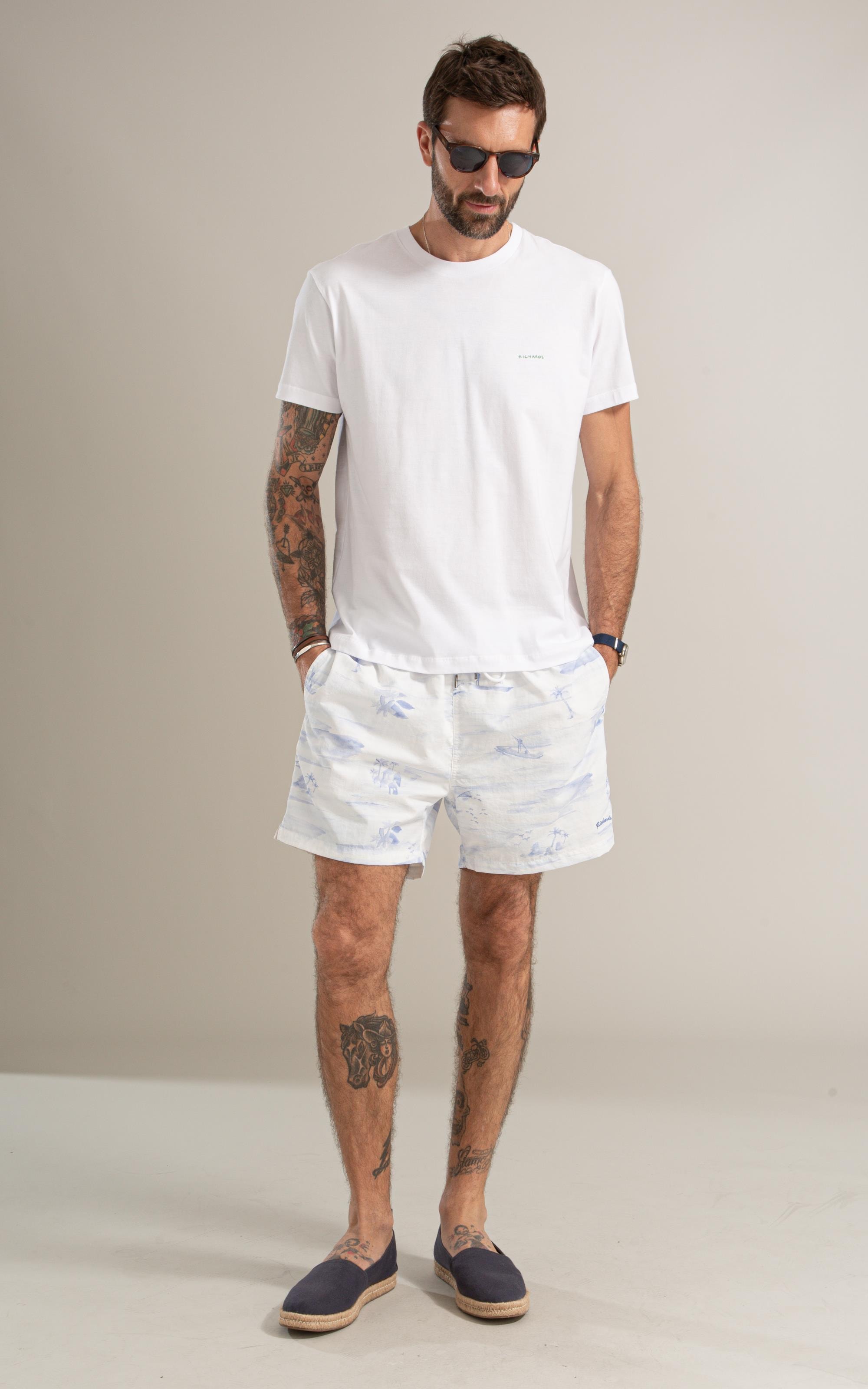 T-Shirt Mm Colagem La Plage Costas Bf Branco
