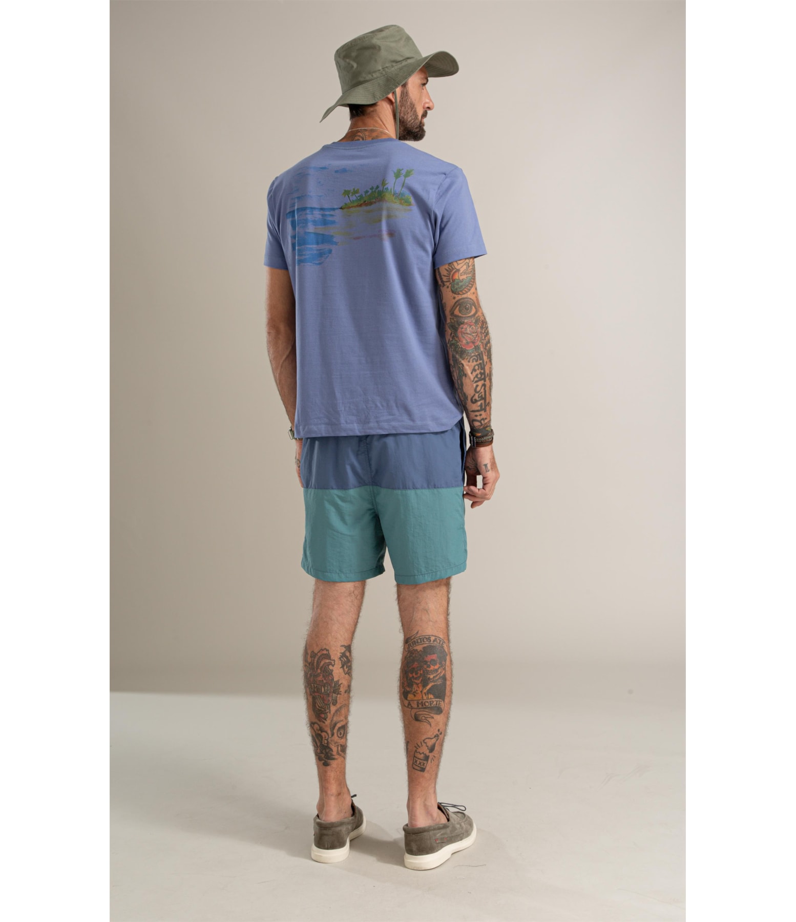 T-Shirt Mm Costa Costas Bf Azul Pervante