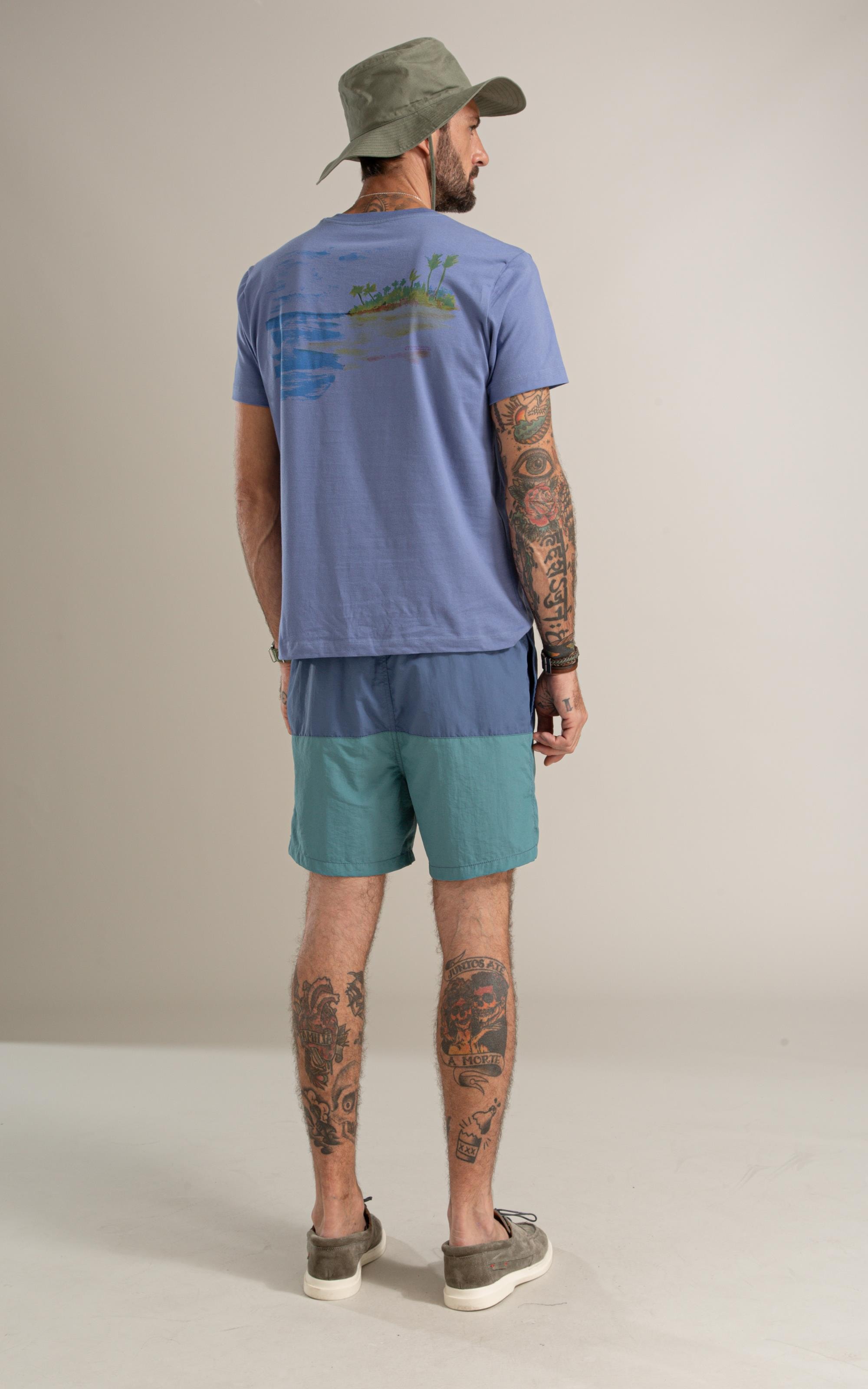 T-Shirt Mm Costa Costas Bf Azul Pervante