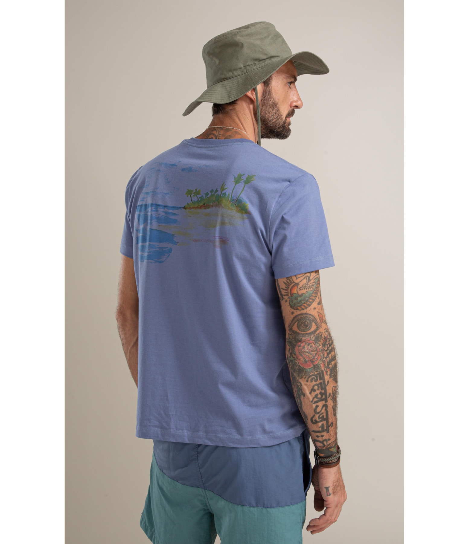 T-Shirt Mm Costa Costas Bf Azul Pervante