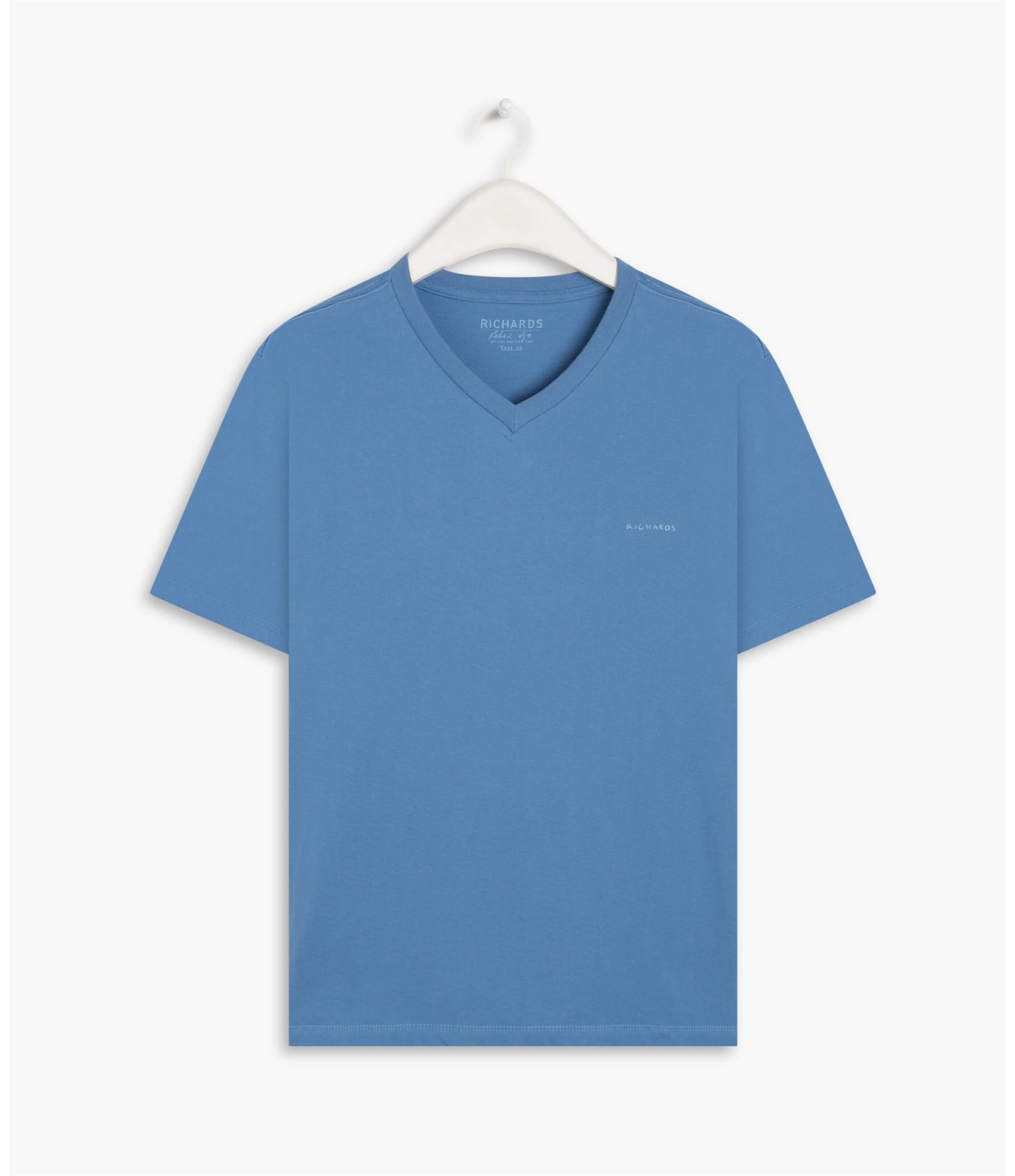 T-Shirt Mm Decote v Mc Azul Medio