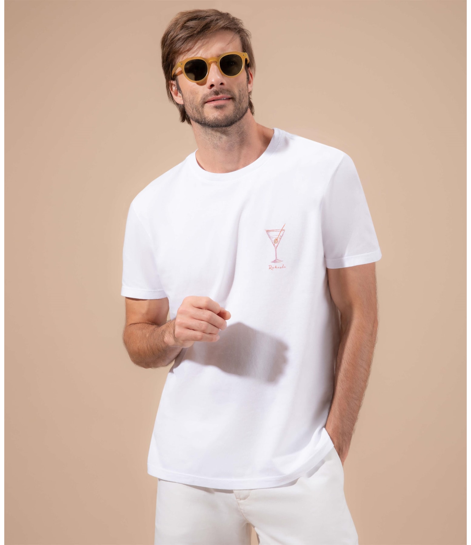 T-Shirt Mm Dry Martini Stone Branco
