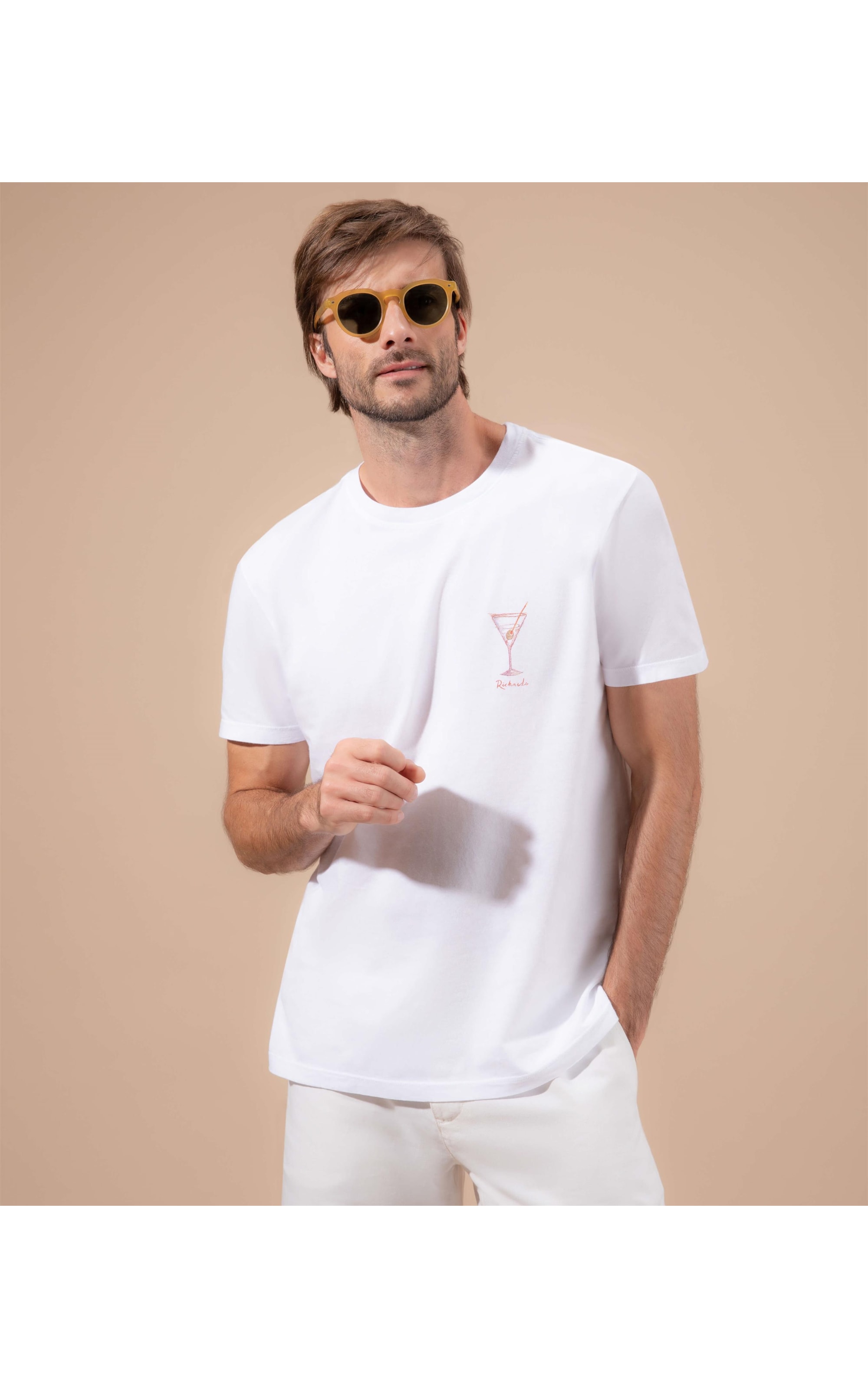 T-Shirt Mm Dry Martini Stone Branco