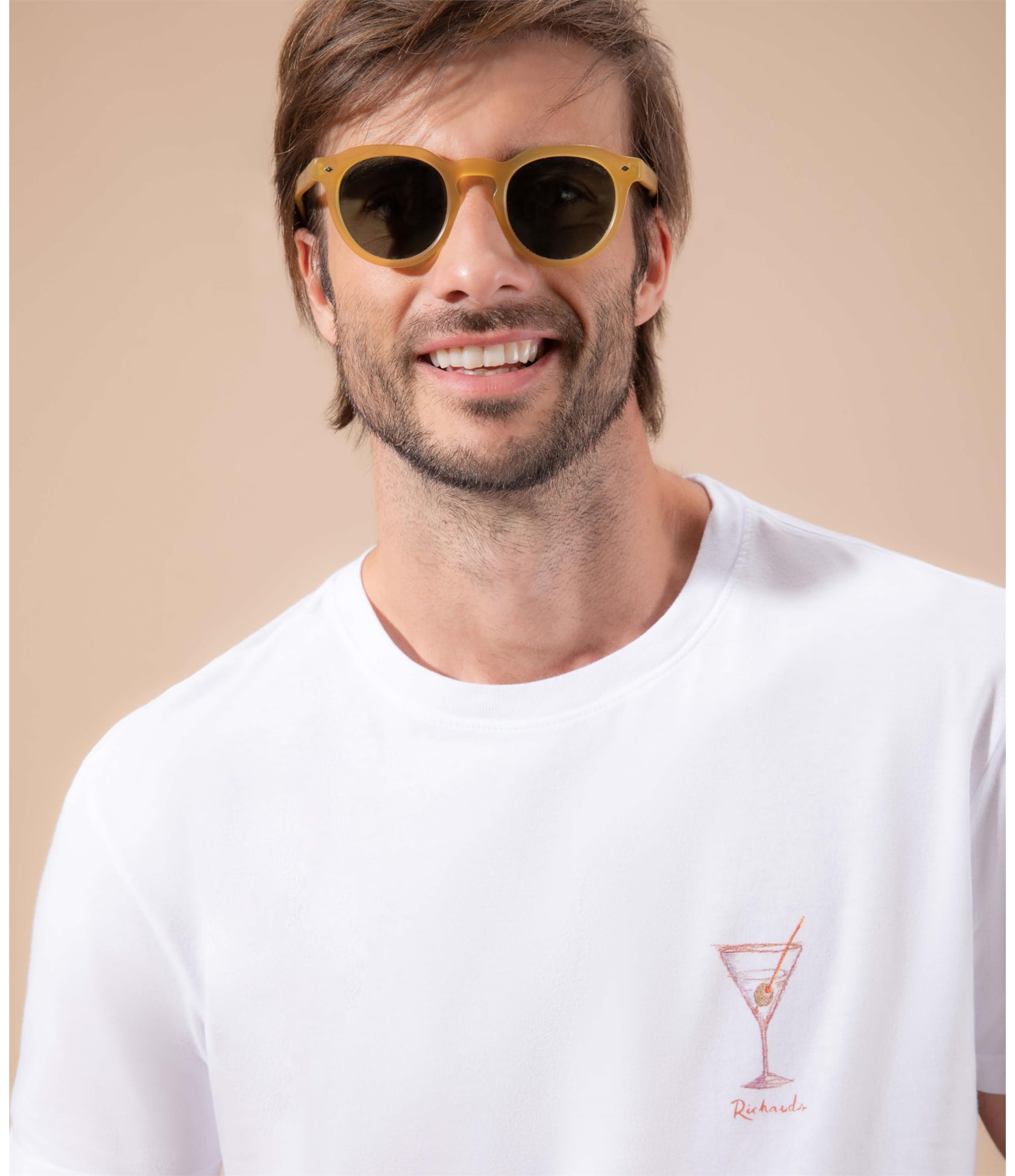 T-Shirt Mm Dry Martini Stone Branco
