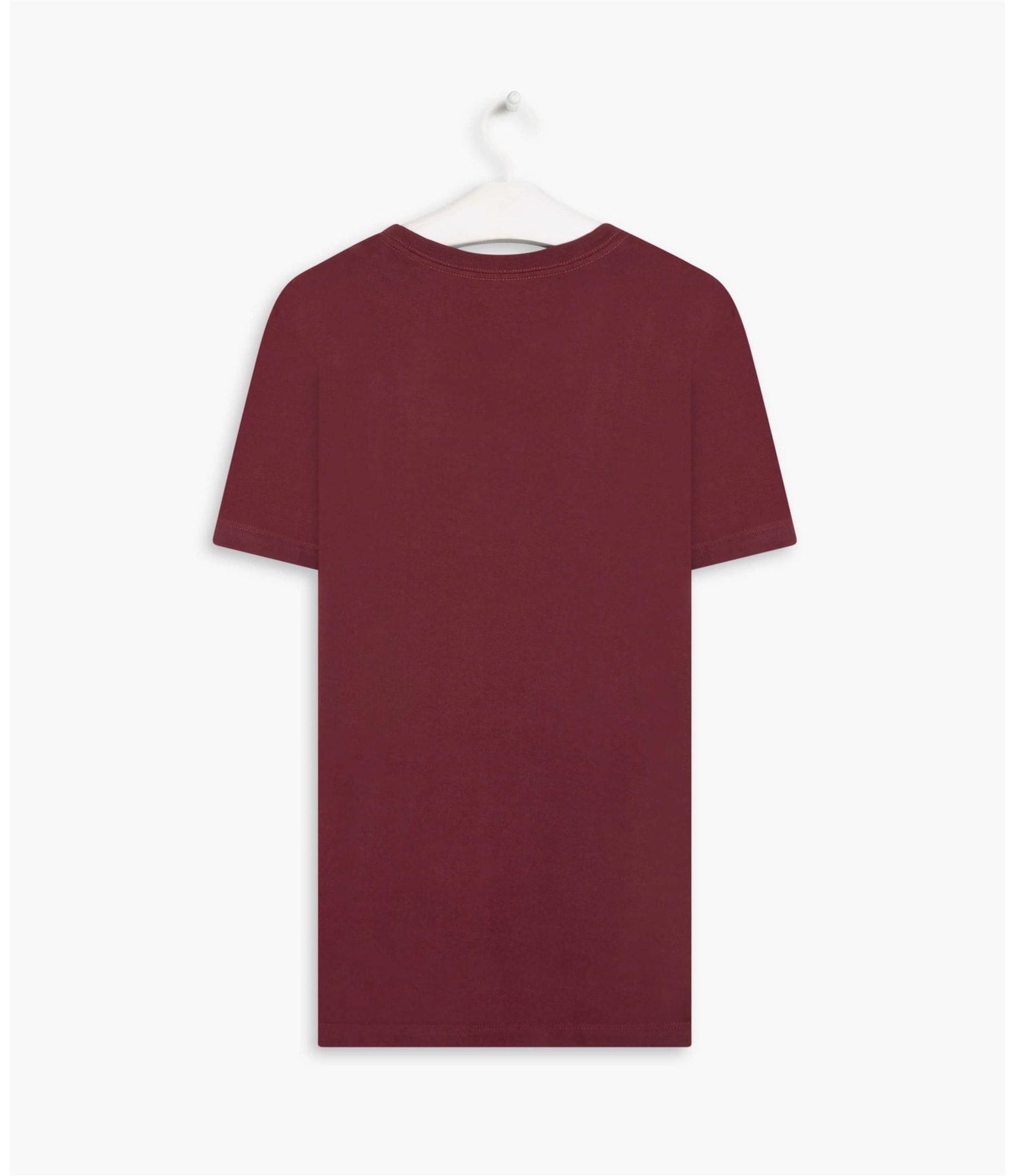 T-Shirt Mm Fabric Dye Basica Mc Bordeaux