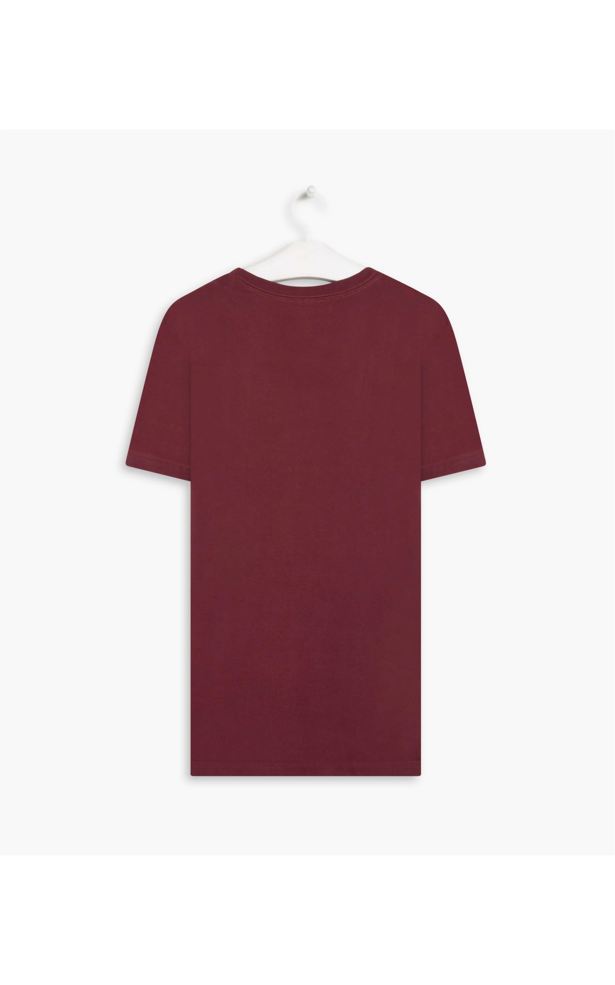 T-Shirt Mm Fabric Dye Basica Mc Bordeaux