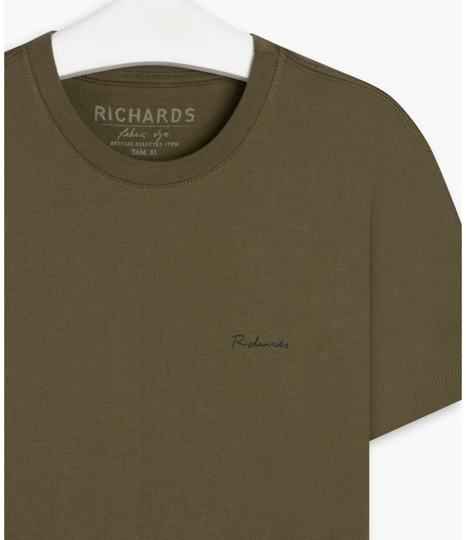 T-Shirt Mm Fabric Dye Basica Mc Verde Army