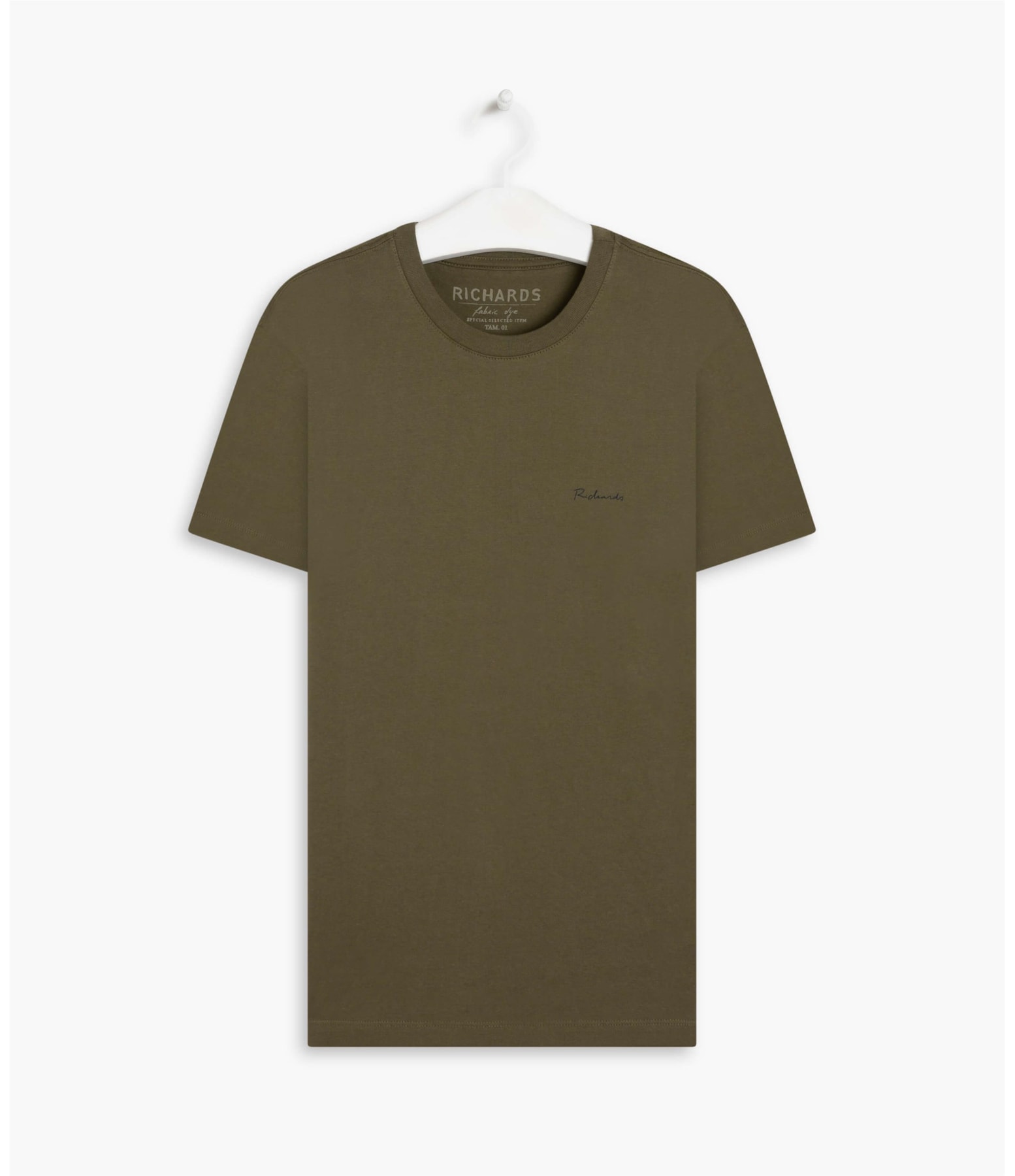 T-Shirt Mm Fabric Dye Basica Mc Verde Army