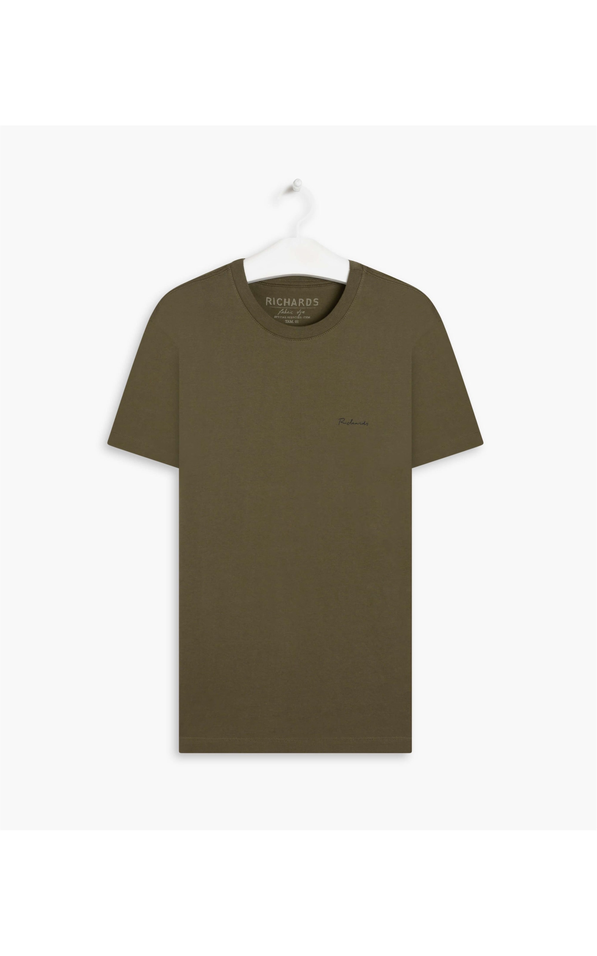 T-Shirt Mm Fabric Dye Basica Mc Verde Army