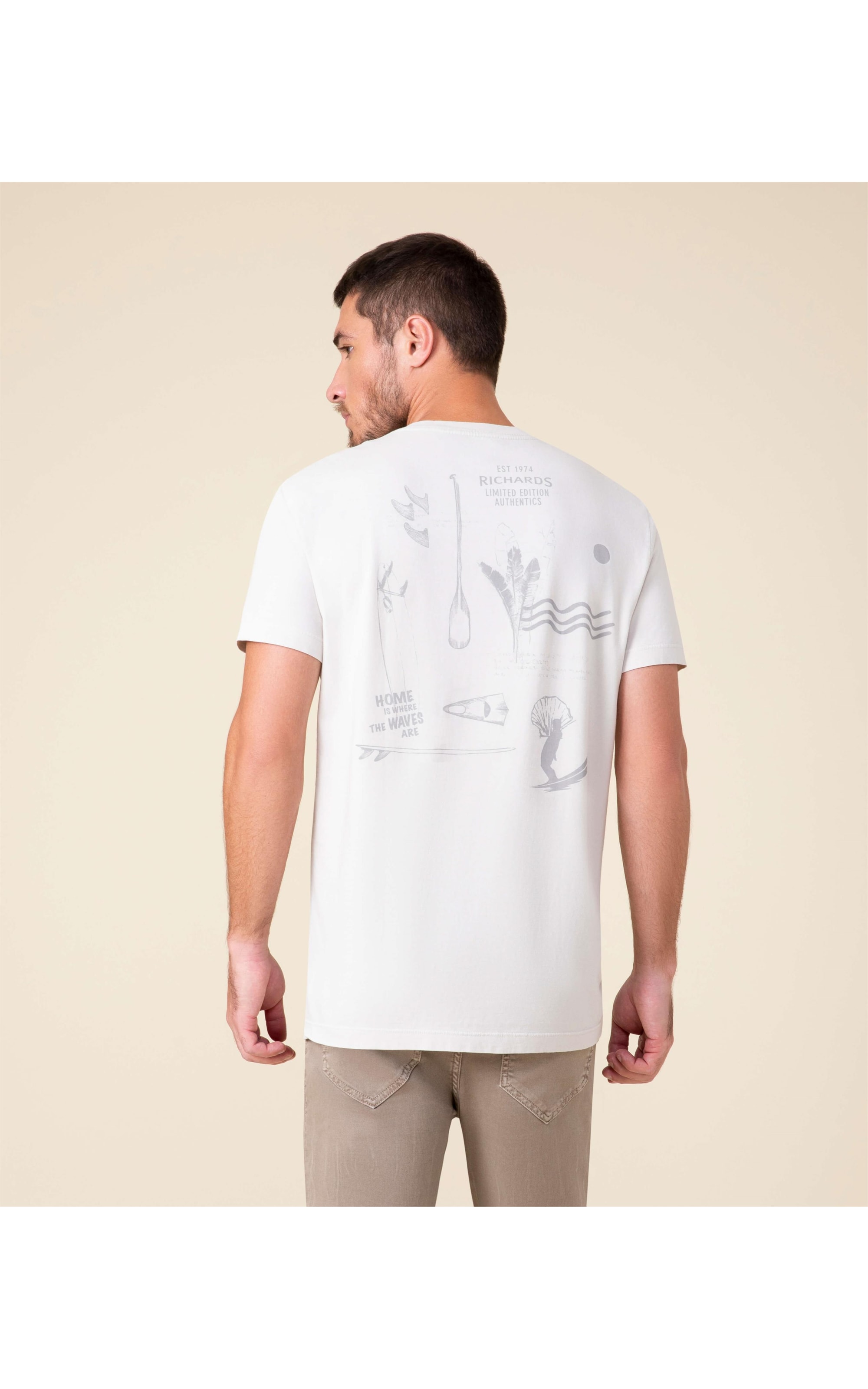 T-Shirt Mm Famous Waves Areia