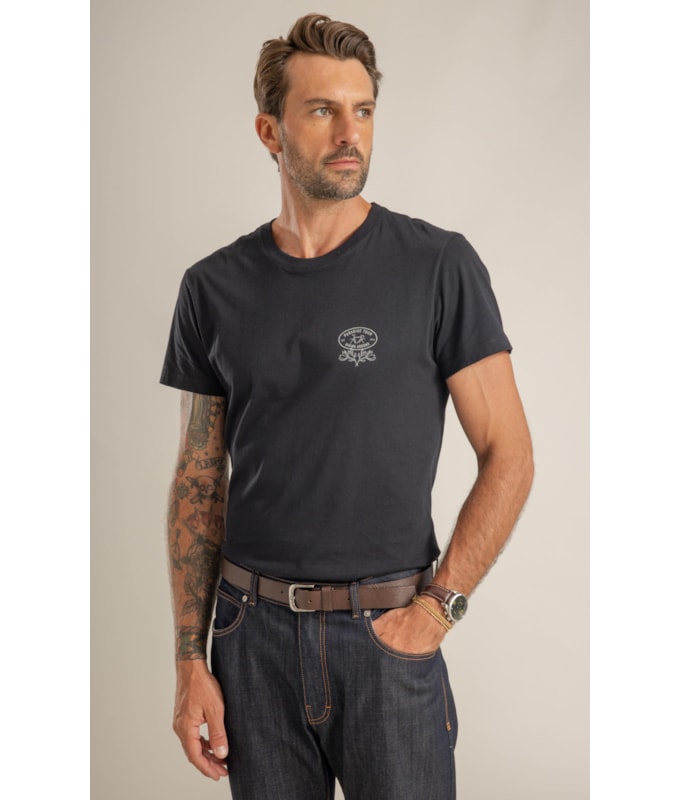 T-Shirt Mm Fd Biking Peito Preto