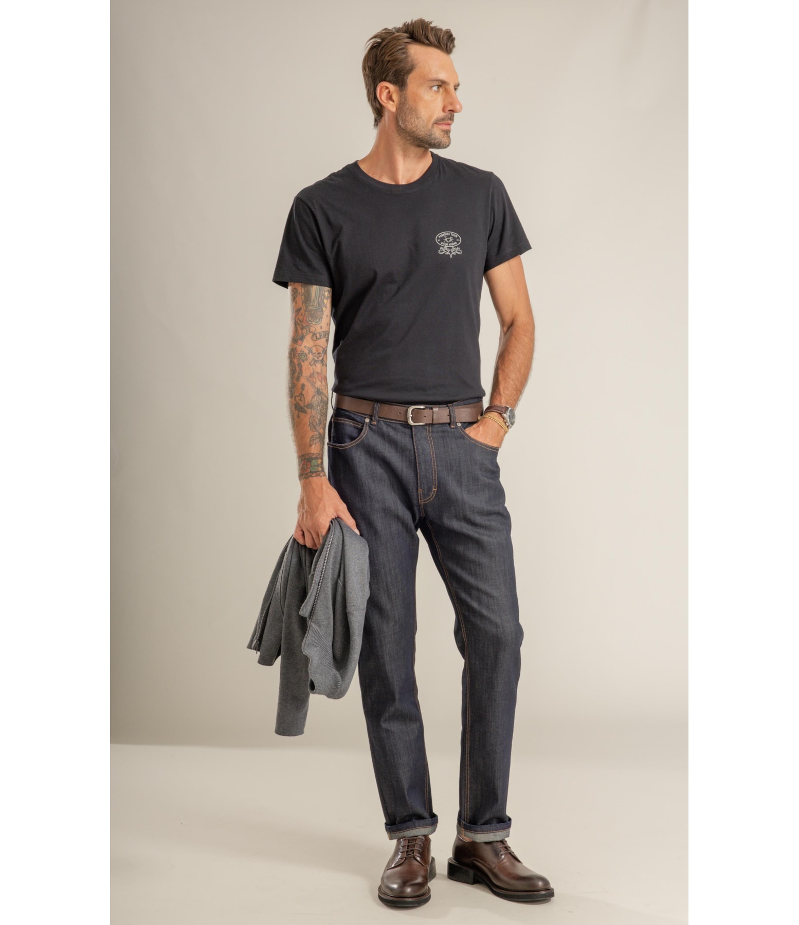 T-Shirt Mm Fd Biking Peito Preto