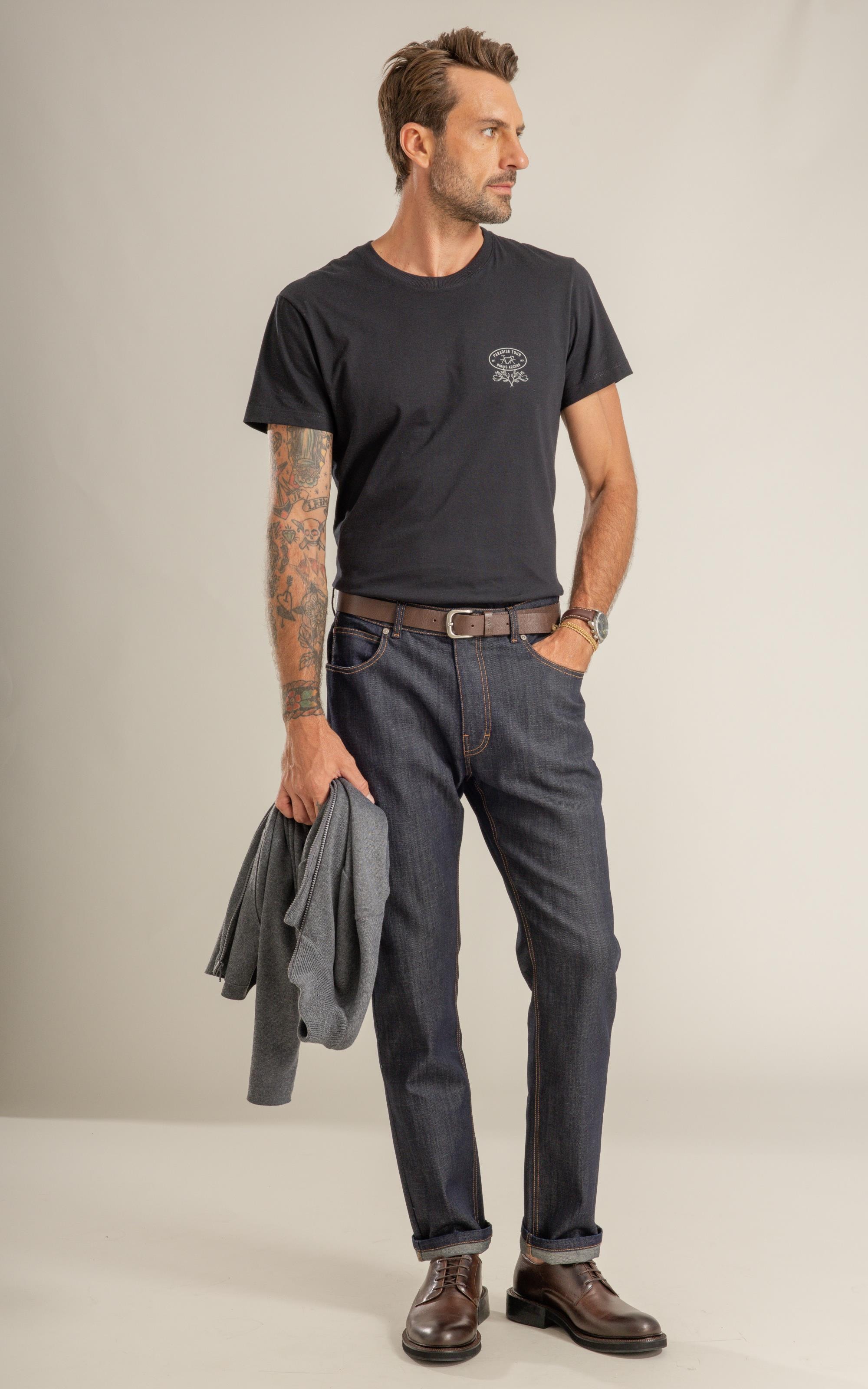 T-Shirt Mm Fd Biking Peito Preto