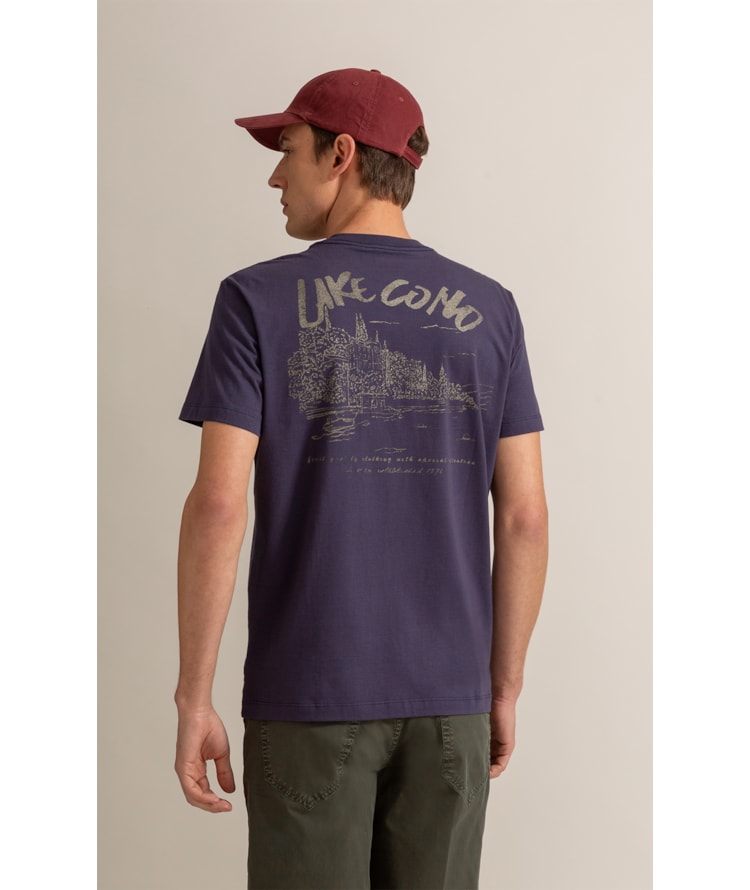 T-Shirt Mm Fd Lake Como Cta Purple Blue
