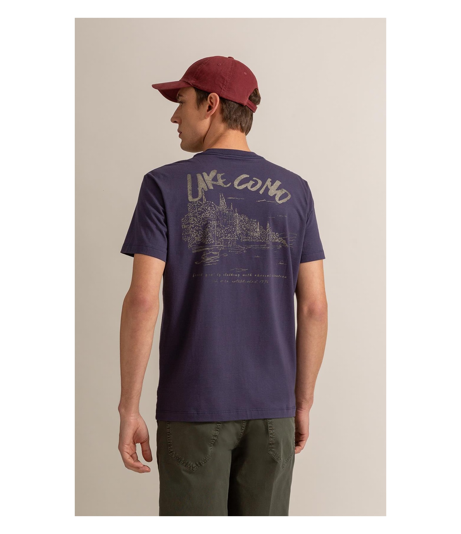 T-Shirt Mm Fd Lake Como Cta Purple Blue