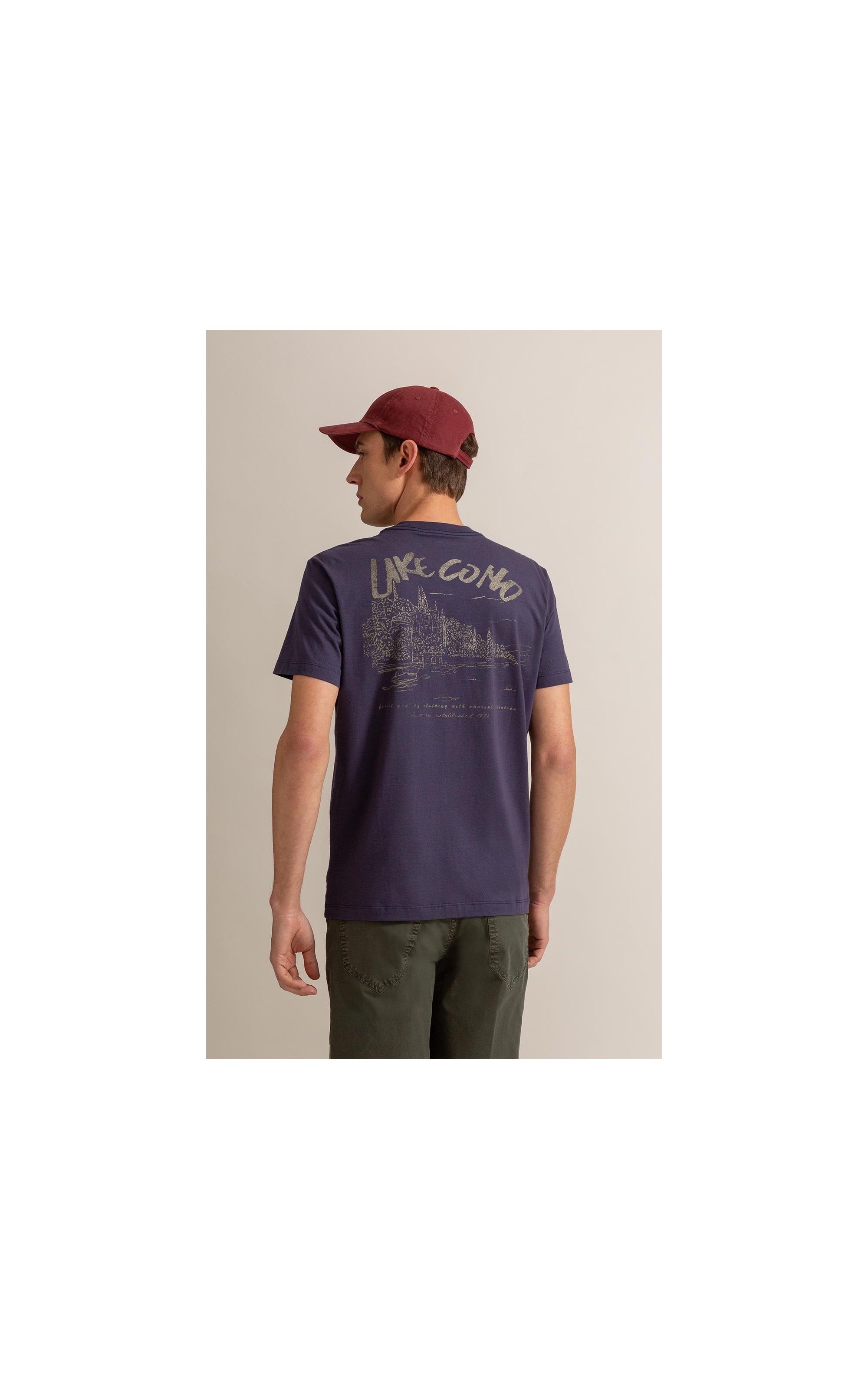 T-Shirt Mm Fd Lake Como Cta Purple Blue
