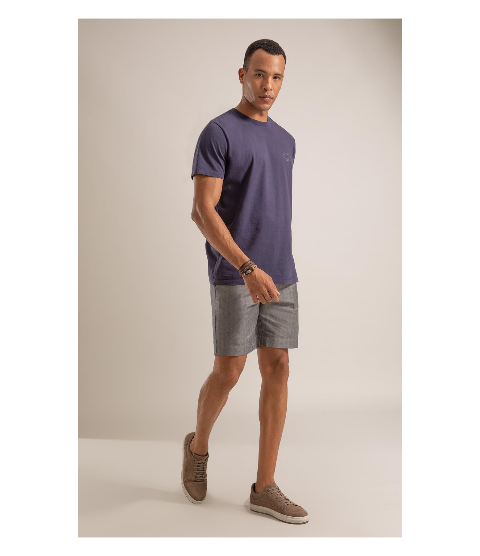 T-Shirt Mm Fd Sicilia Peito Purple Blue