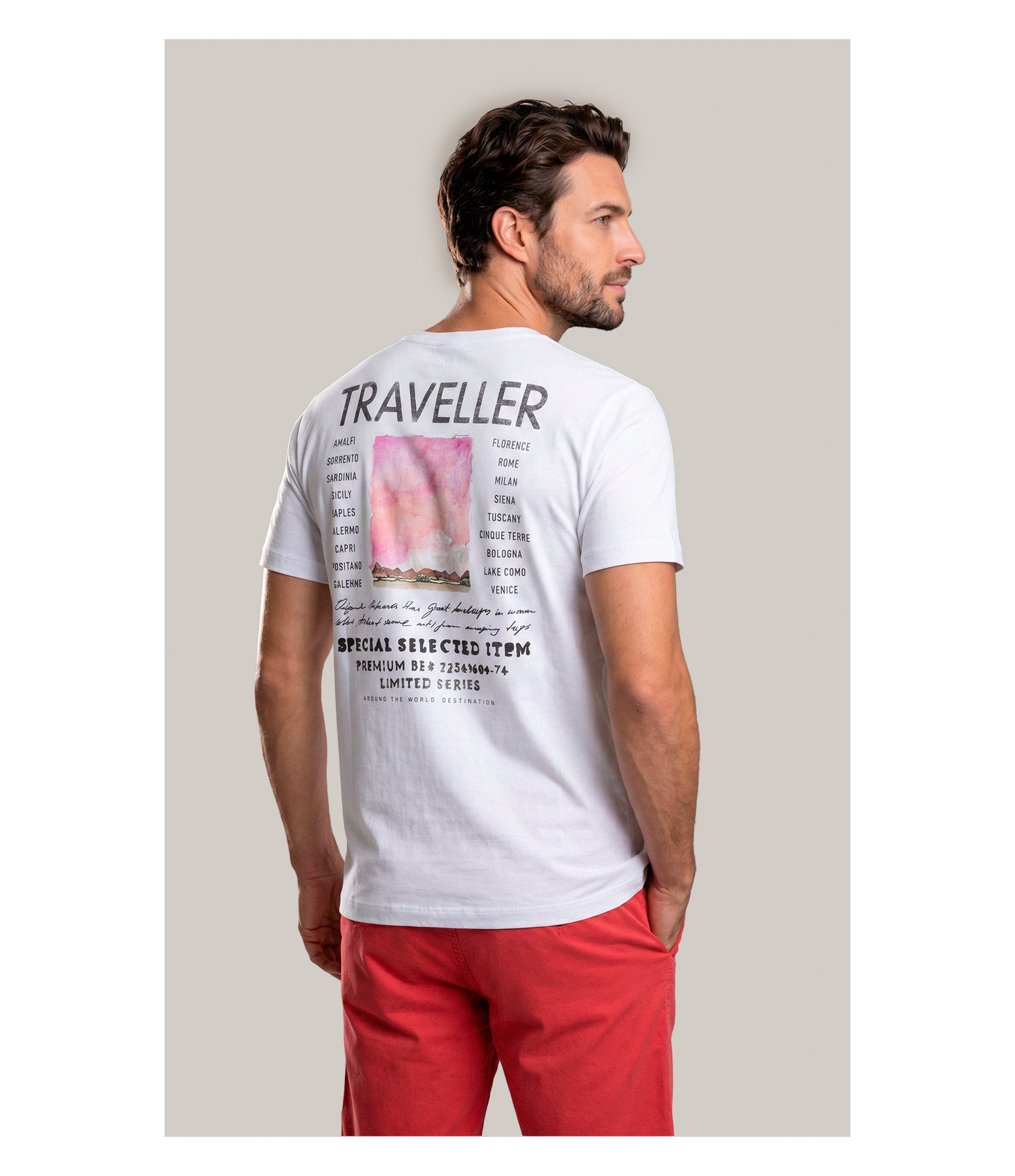 T-Shirt Mm Fd Traveller Costas Branco
