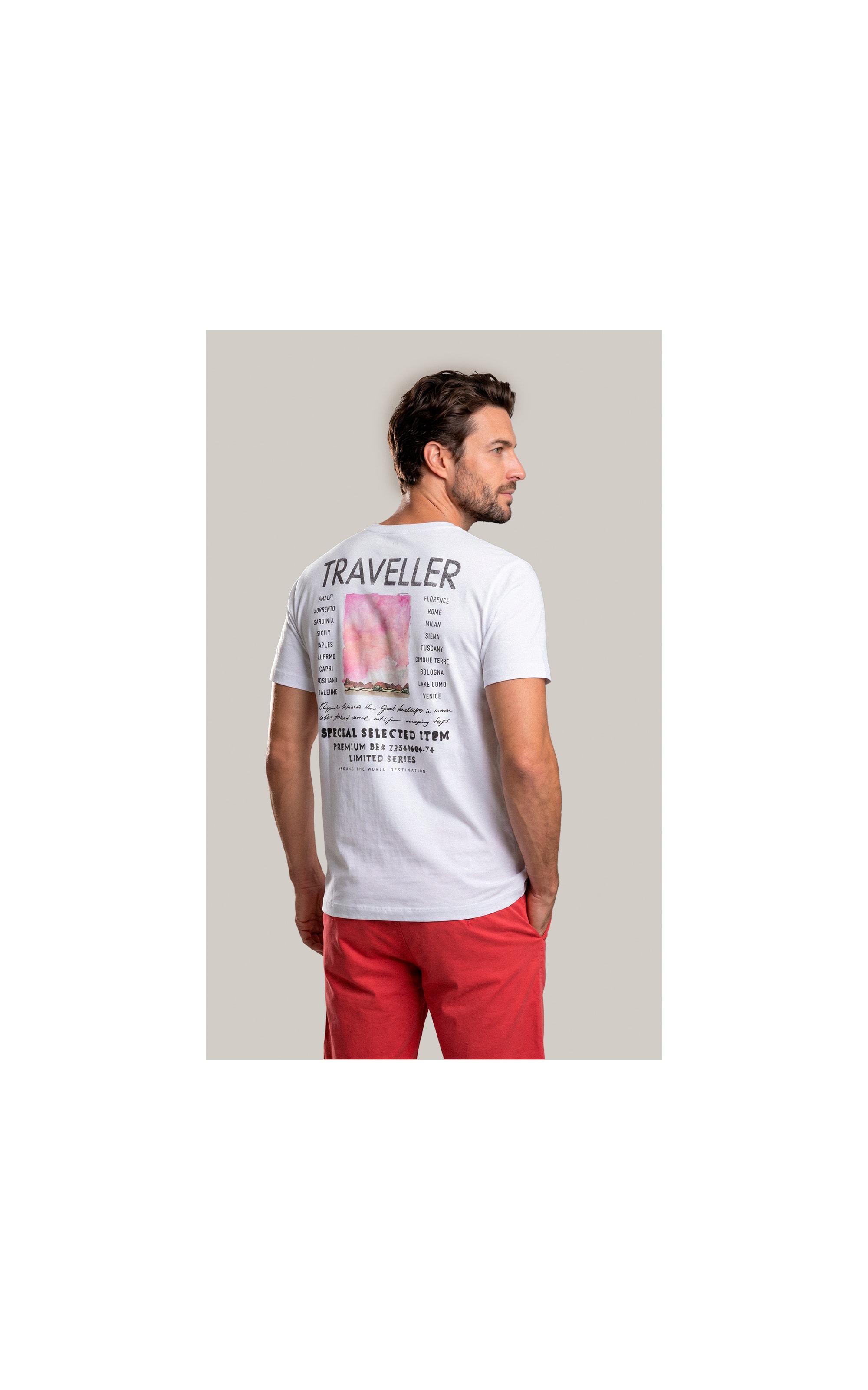 T-Shirt Mm Fd Traveller Costas Branco