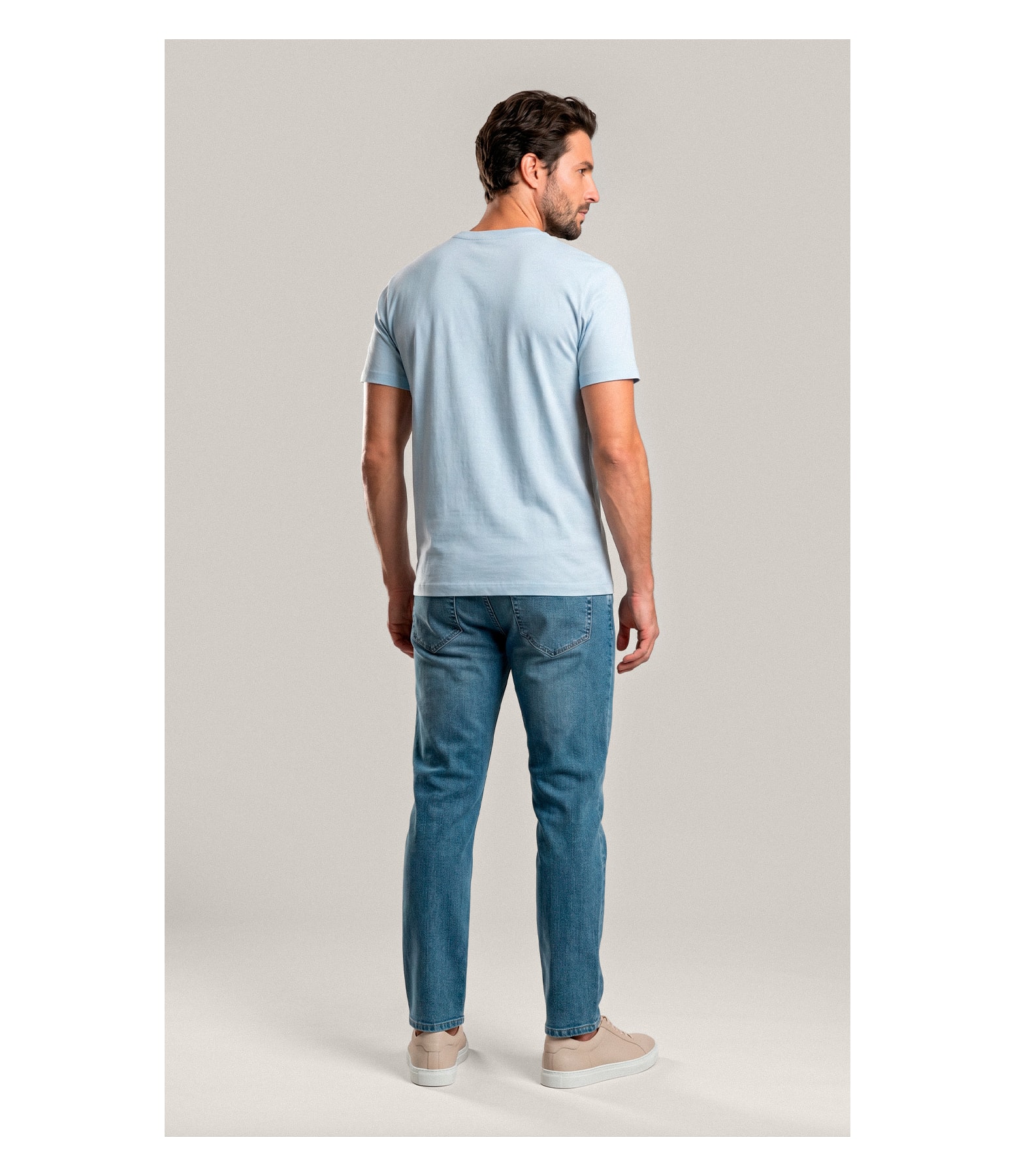 T-Shirt Mm Fd Vespa Peito Azul Claro