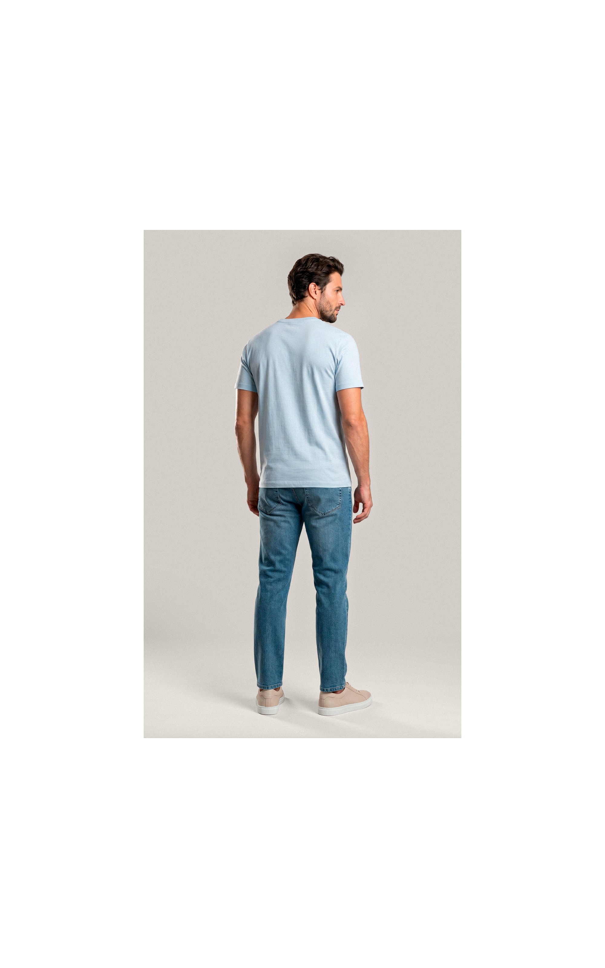 T-Shirt Mm Fd Vespa Peito Azul Claro