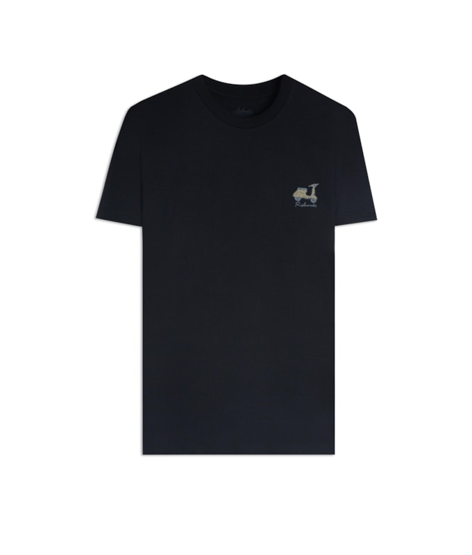 T-Shirt Mm Fd Vespa Peito Preto