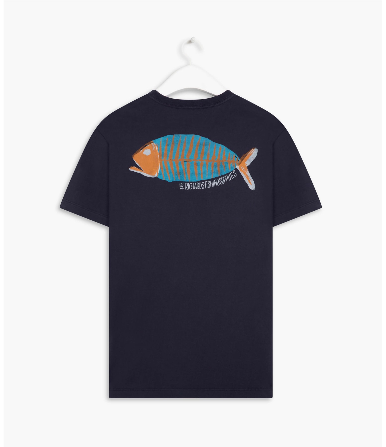 T-Shirt Mm Fish Spine Dark Navy