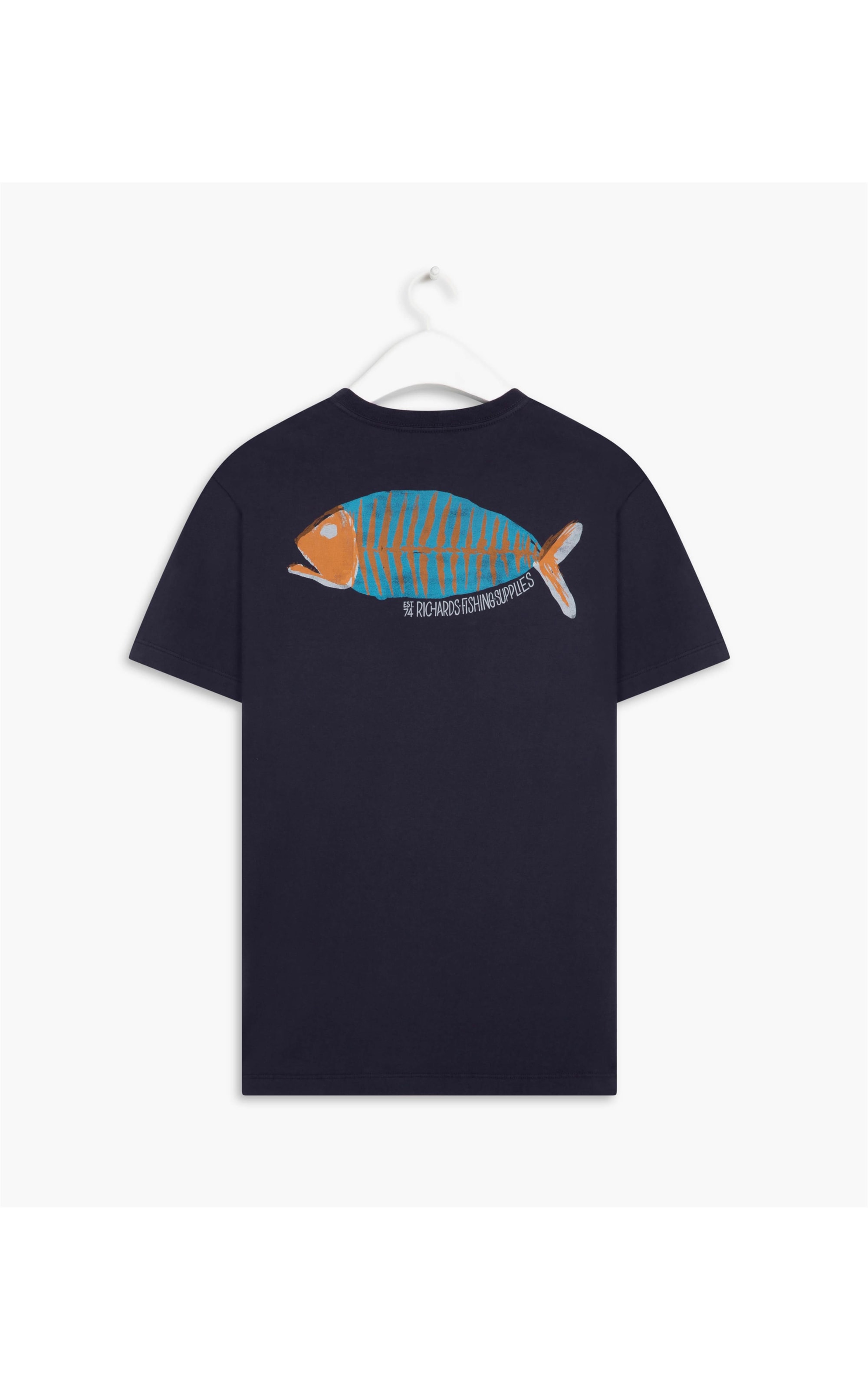 T-Shirt Mm Fish Spine Dark Navy