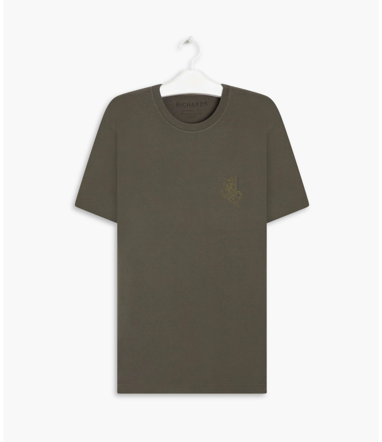 T-Shirt Mm Floc Floral Pincelada Gd Tabaco