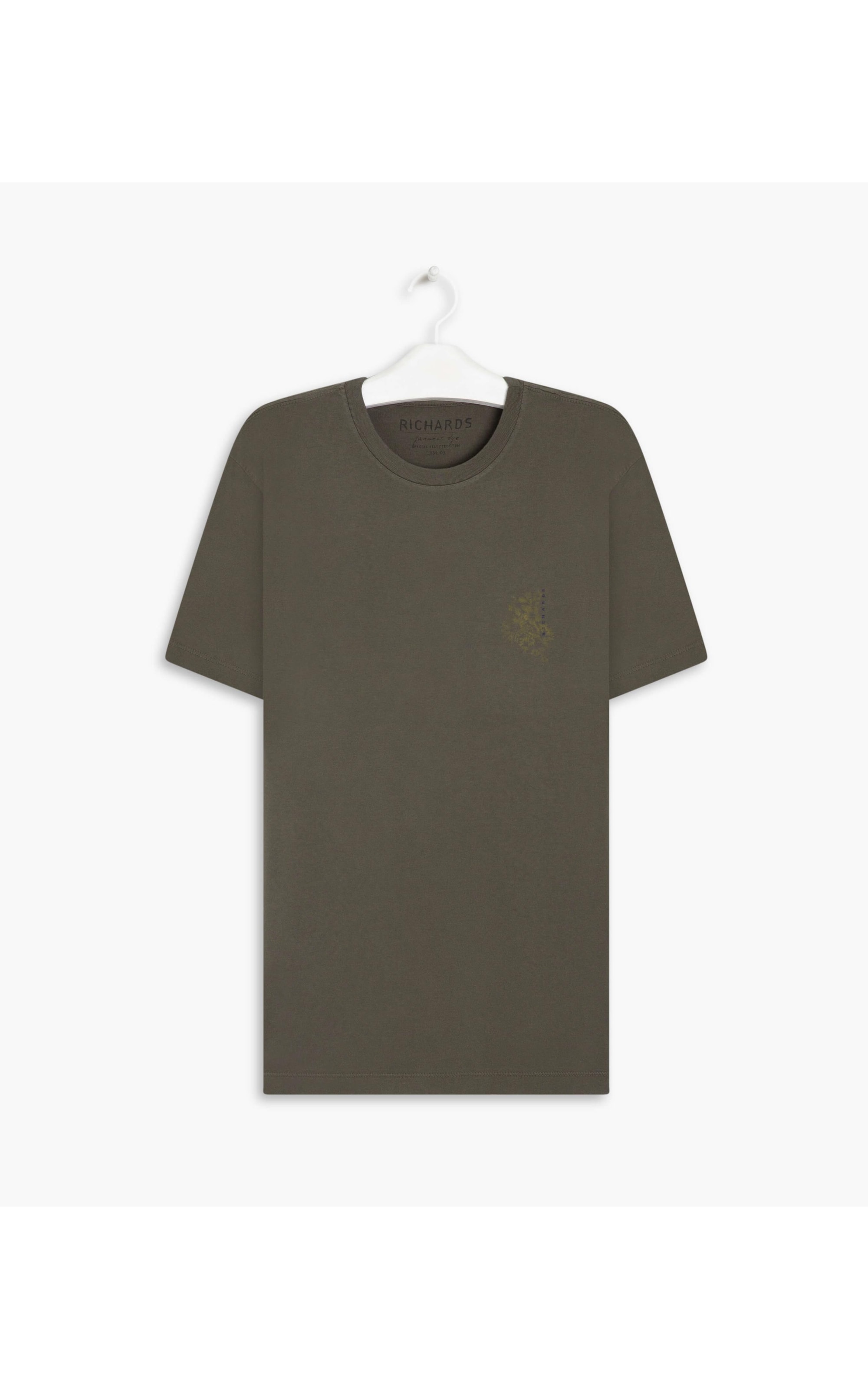 T-Shirt Mm Floc Floral Pincelada Gd Tabaco
