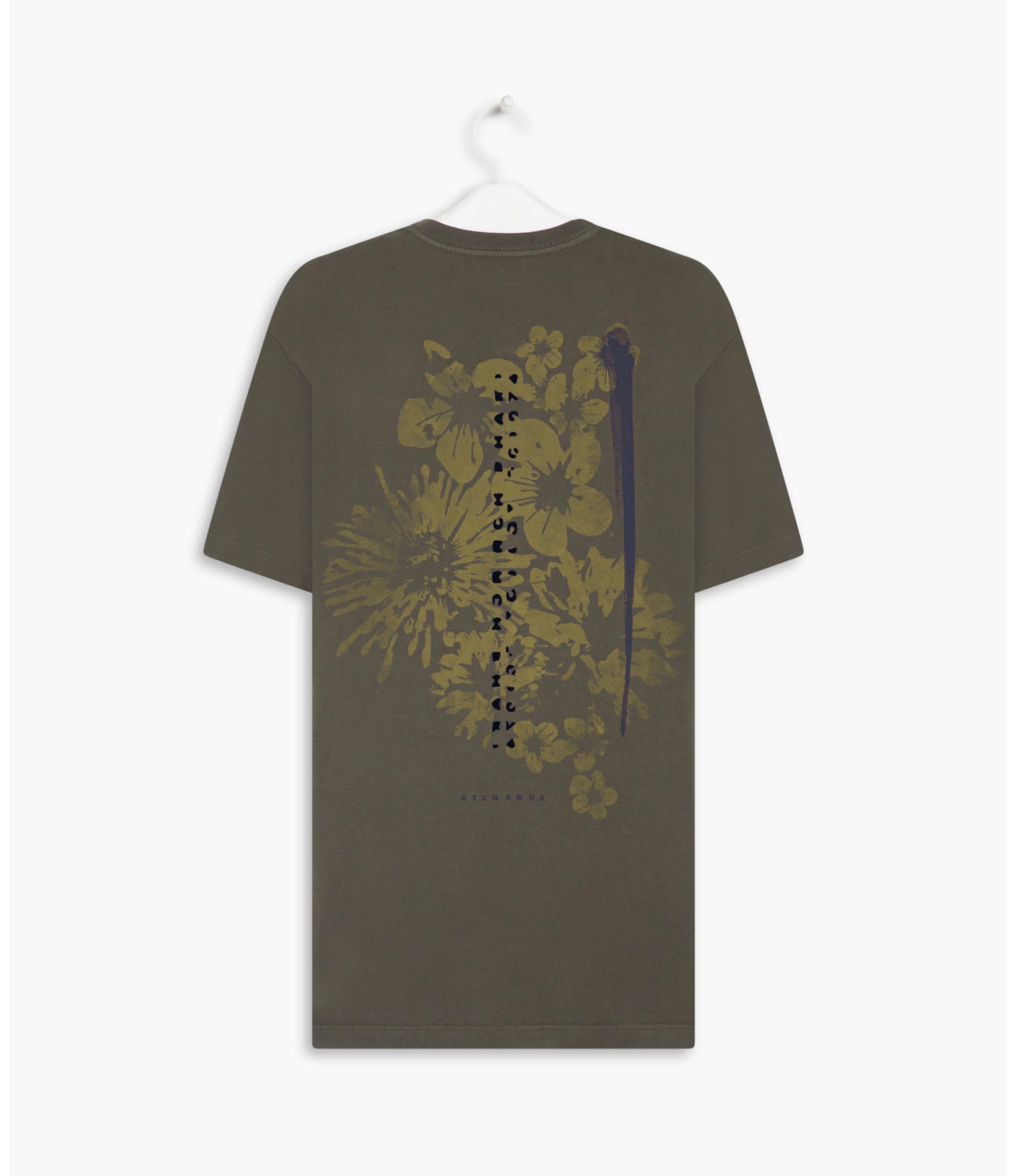 T-Shirt Mm Floc Floral Pincelada Gd Tabaco