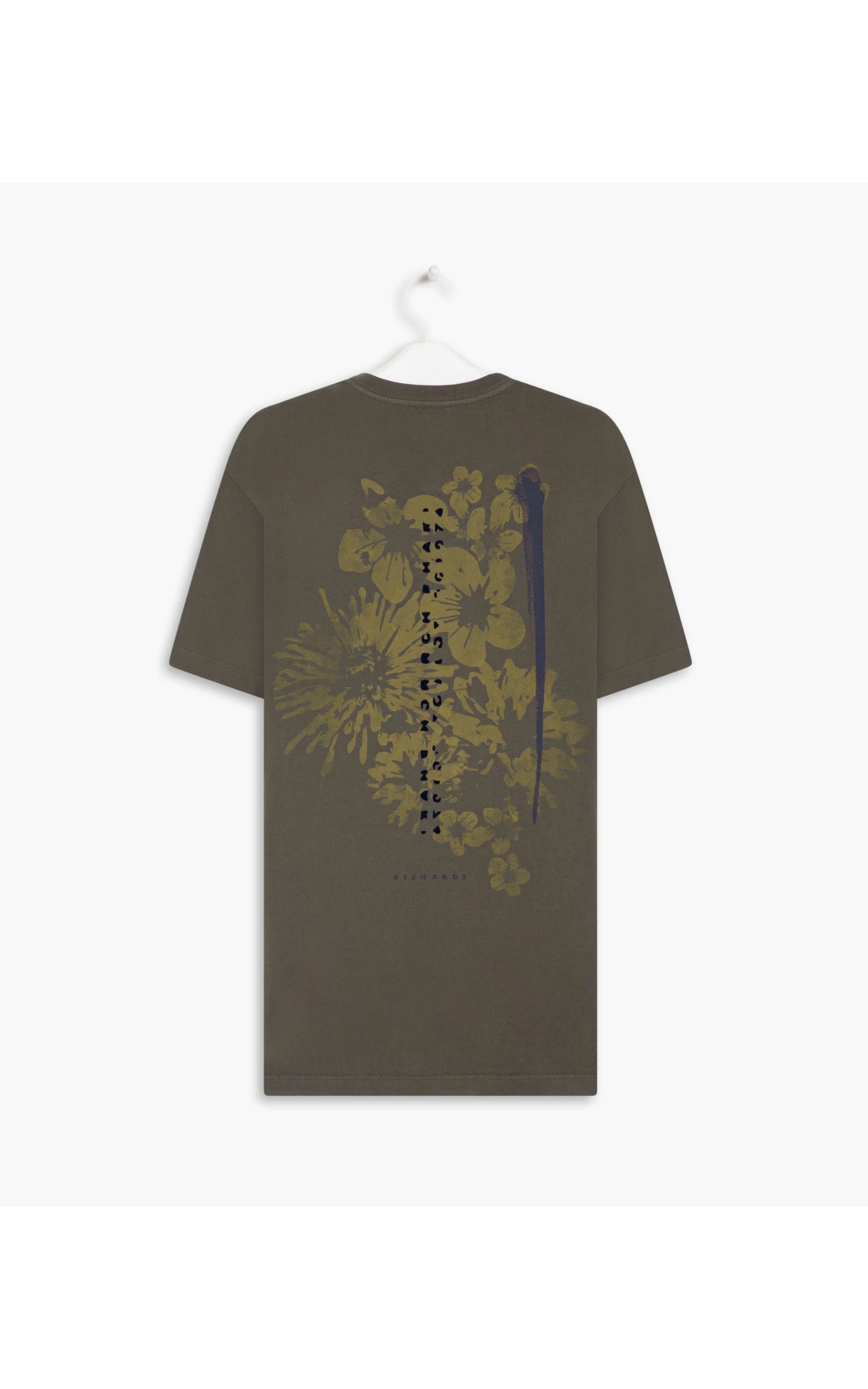 T-Shirt Mm Floc Floral Pincelada Gd Tabaco