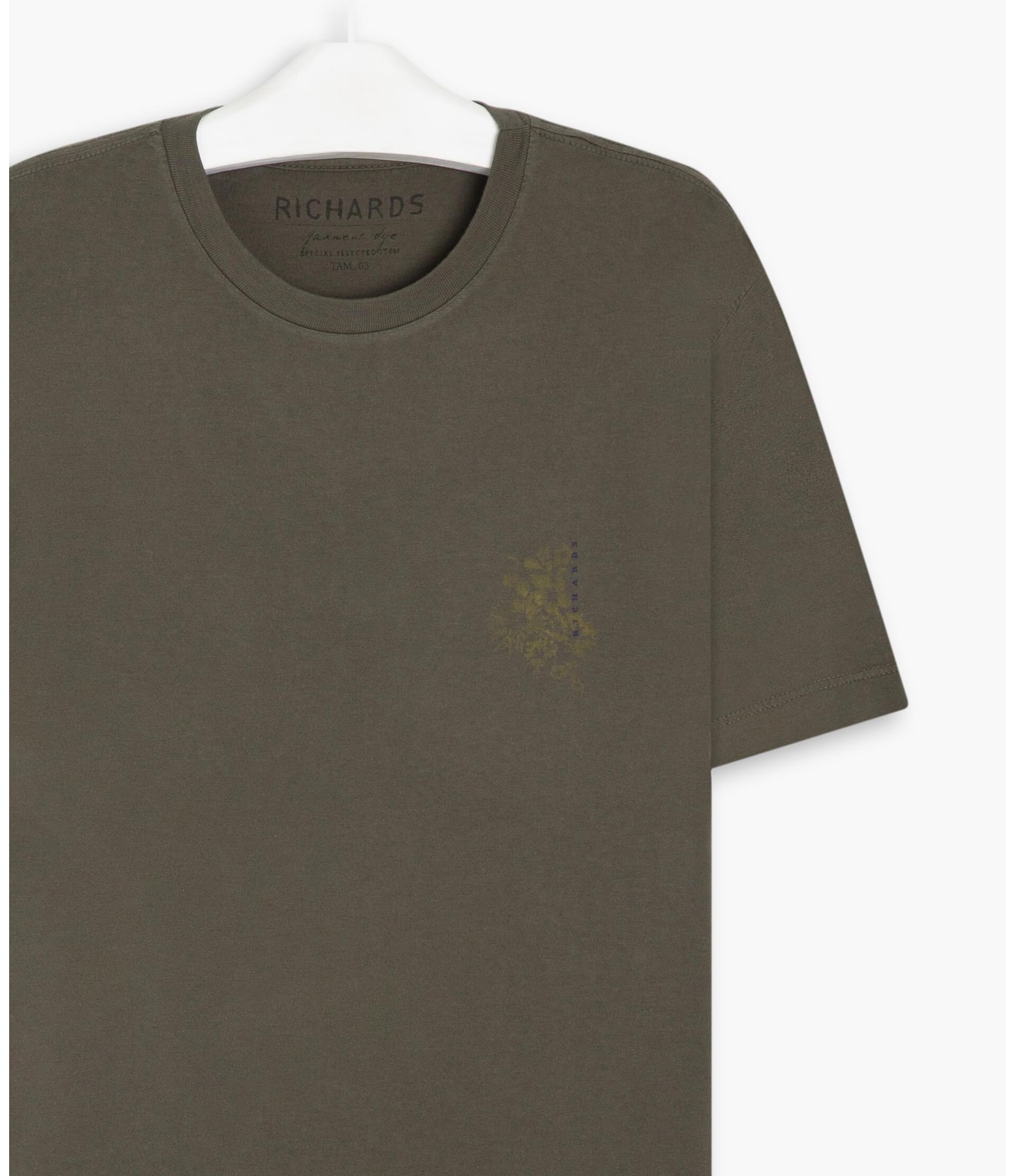 T-Shirt Mm Floc Floral Pincelada Gd Tabaco