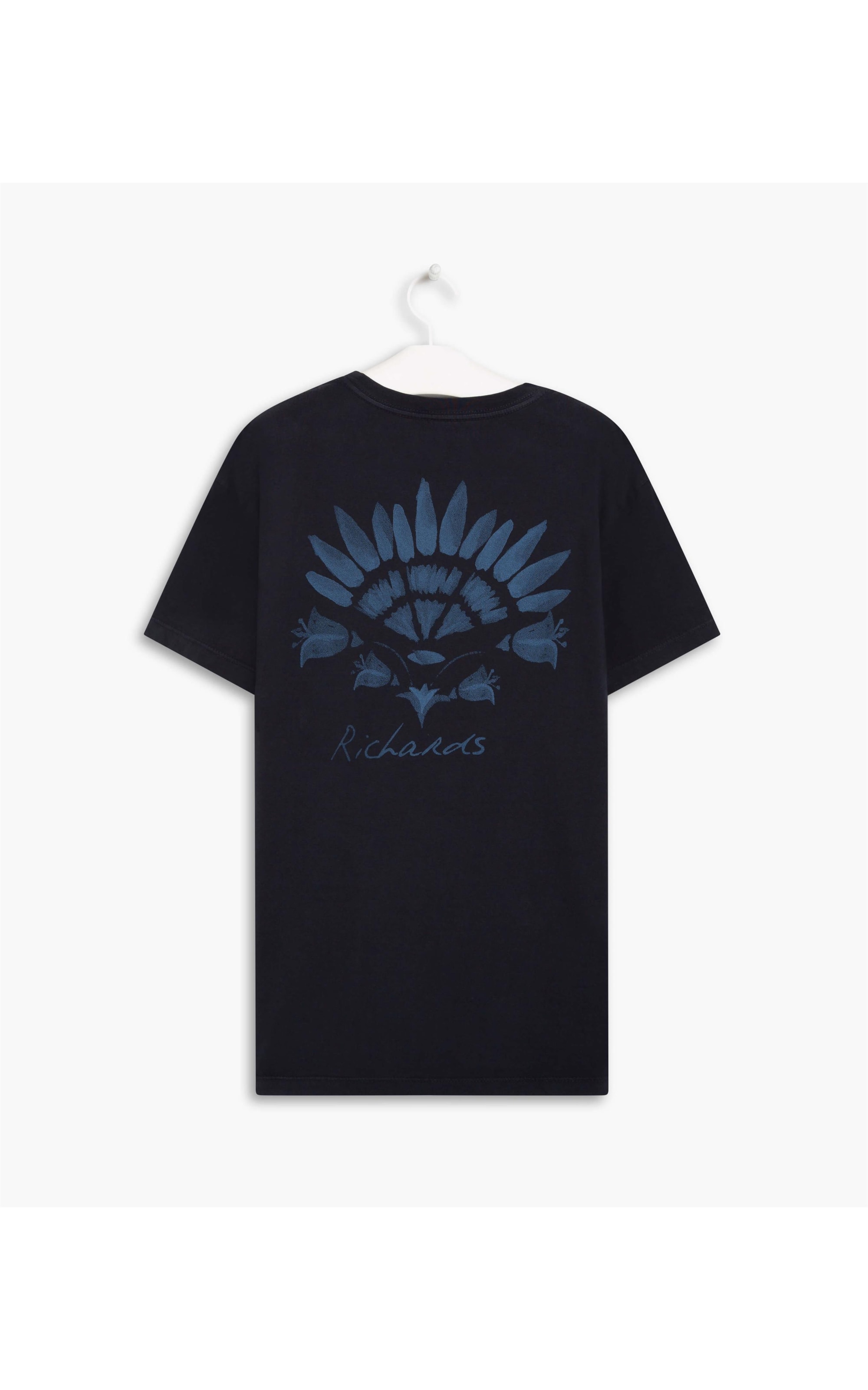 T-Shirt Mm Folhas Fan Dark Navy