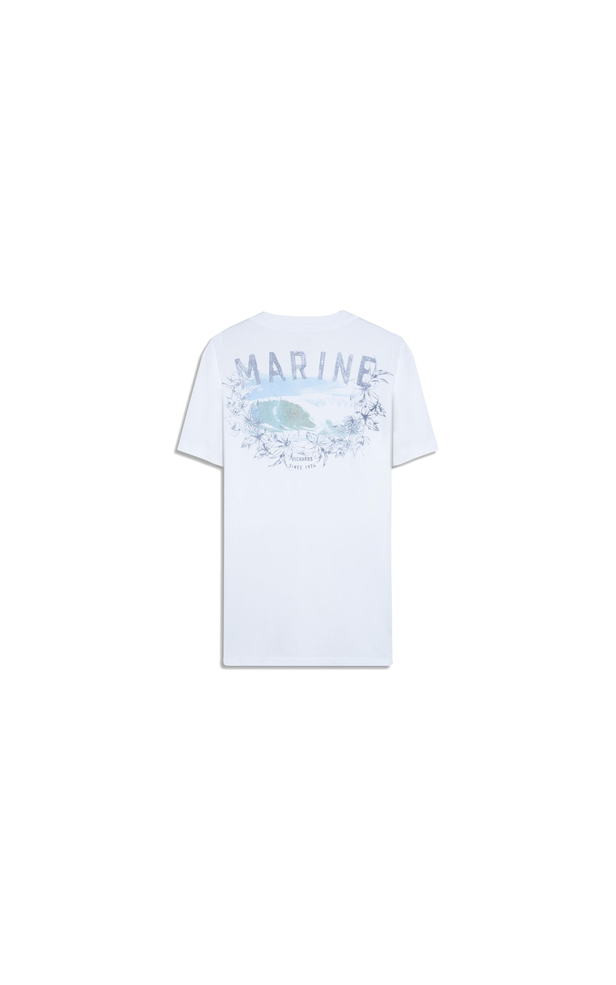 T-Shirt Mm Gd Barquinho Costas Bf Branco