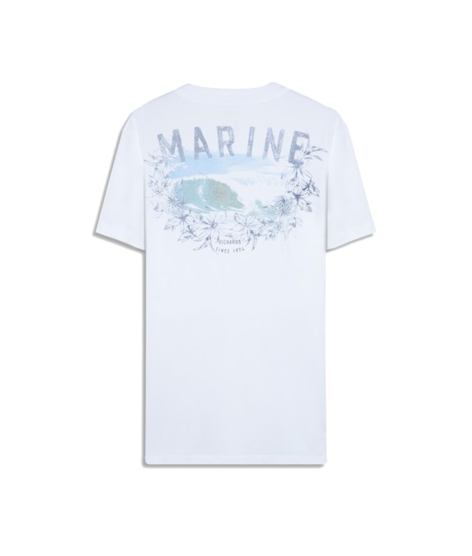 T-Shirt Mm Gd Barquinho Costas Bf Branco