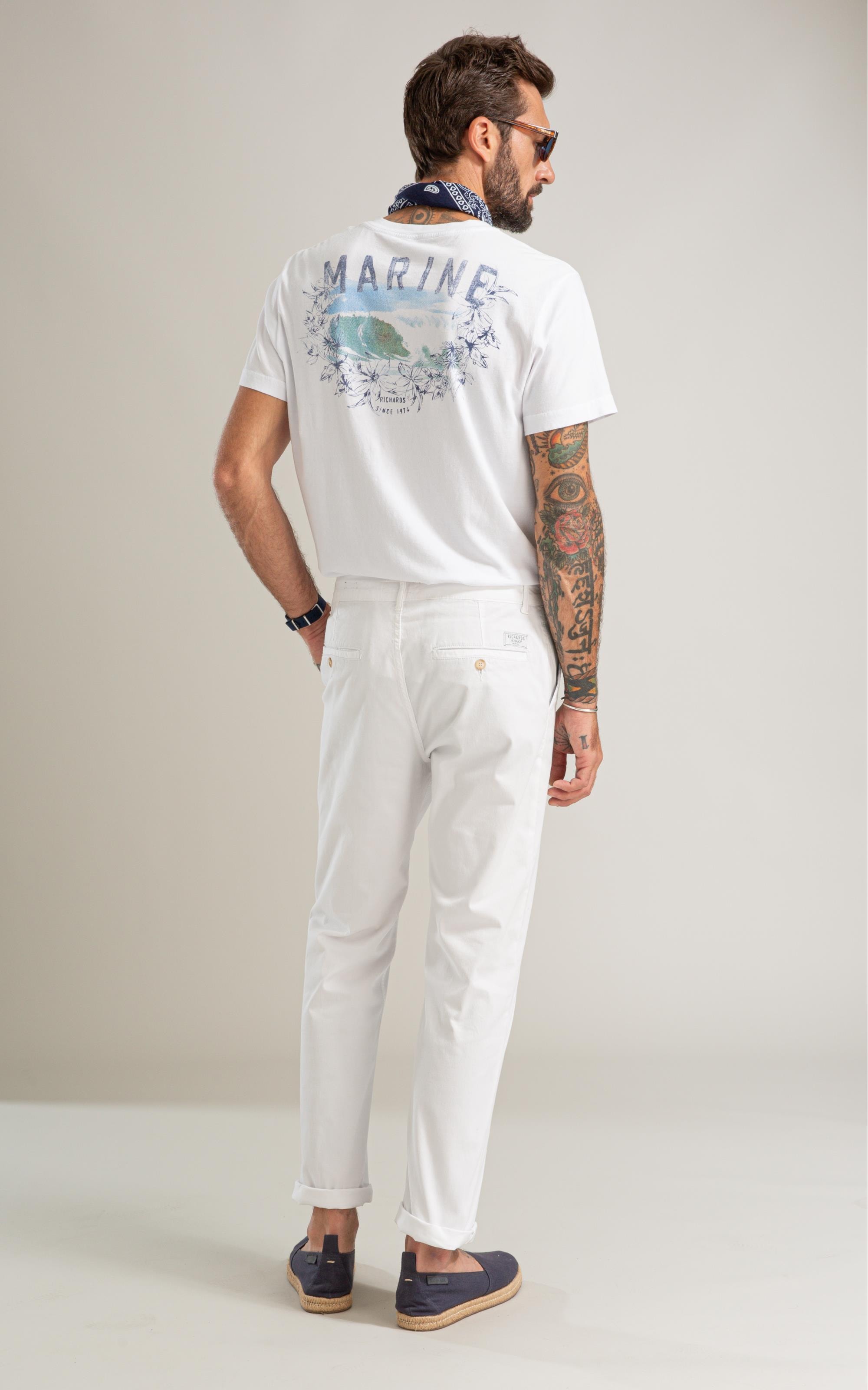 T-Shirt Mm Gd Barquinho Costas Bf Branco